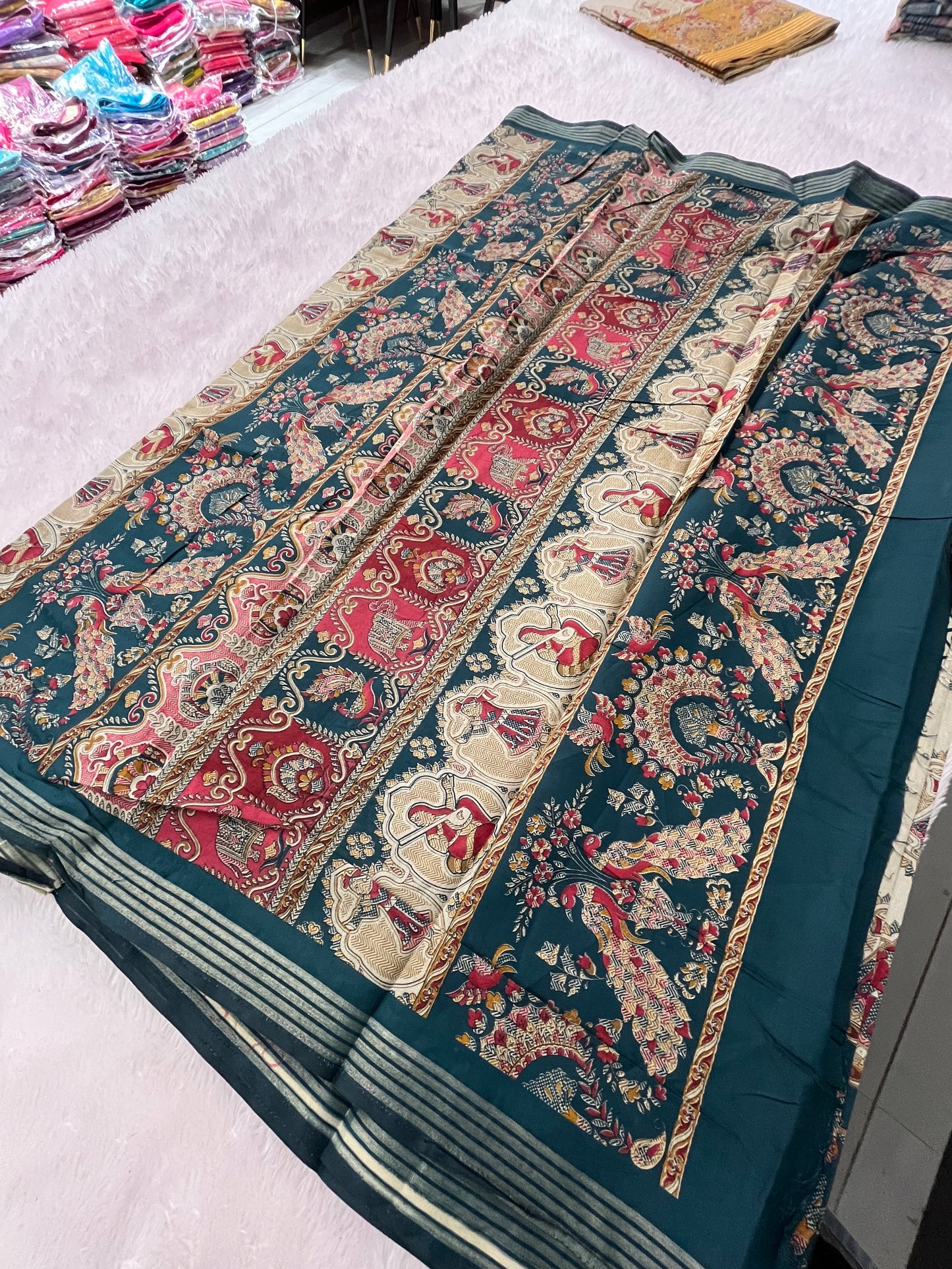 Crape chiffon printed
