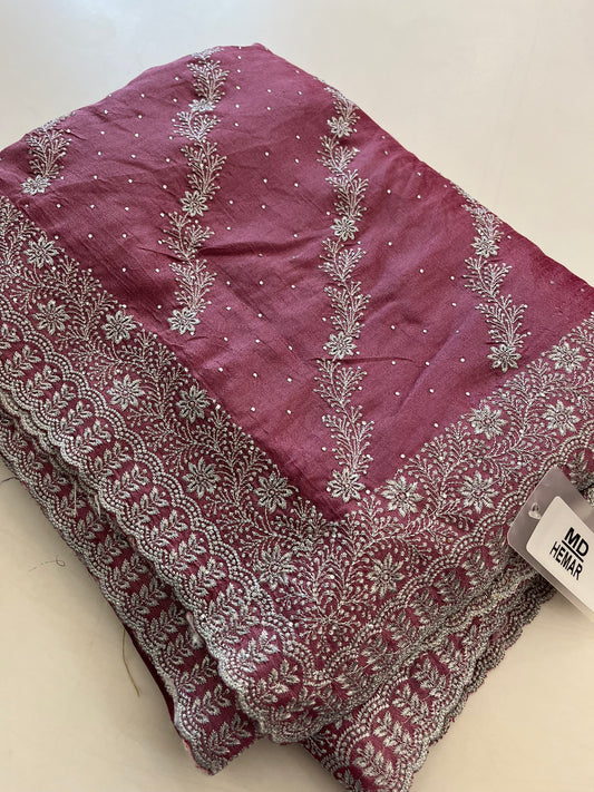 Tussar Work fancy saree-1016