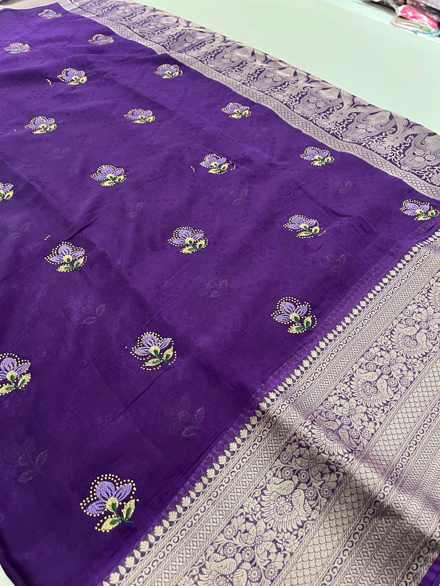 Premium laser chiffon