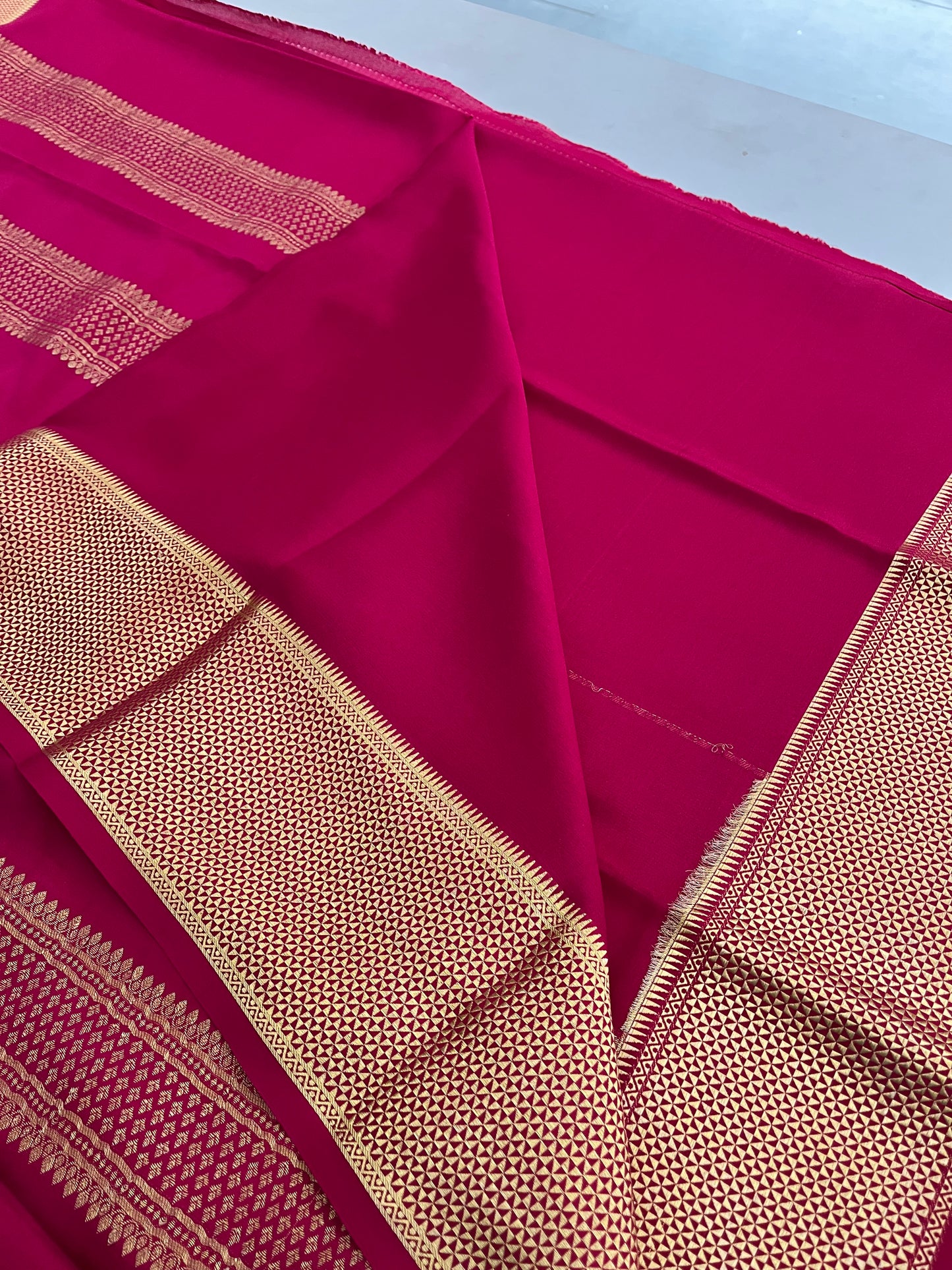 MA12-Pure crepe Mysore silk saree