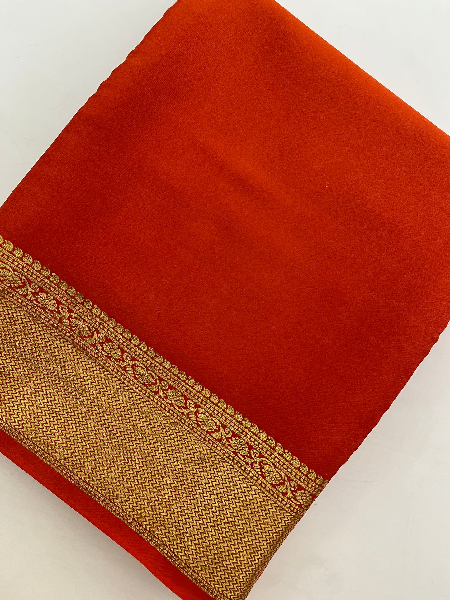 Pure Crepe Mysore Silk Saree