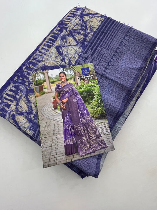Printed Tussar Fancy