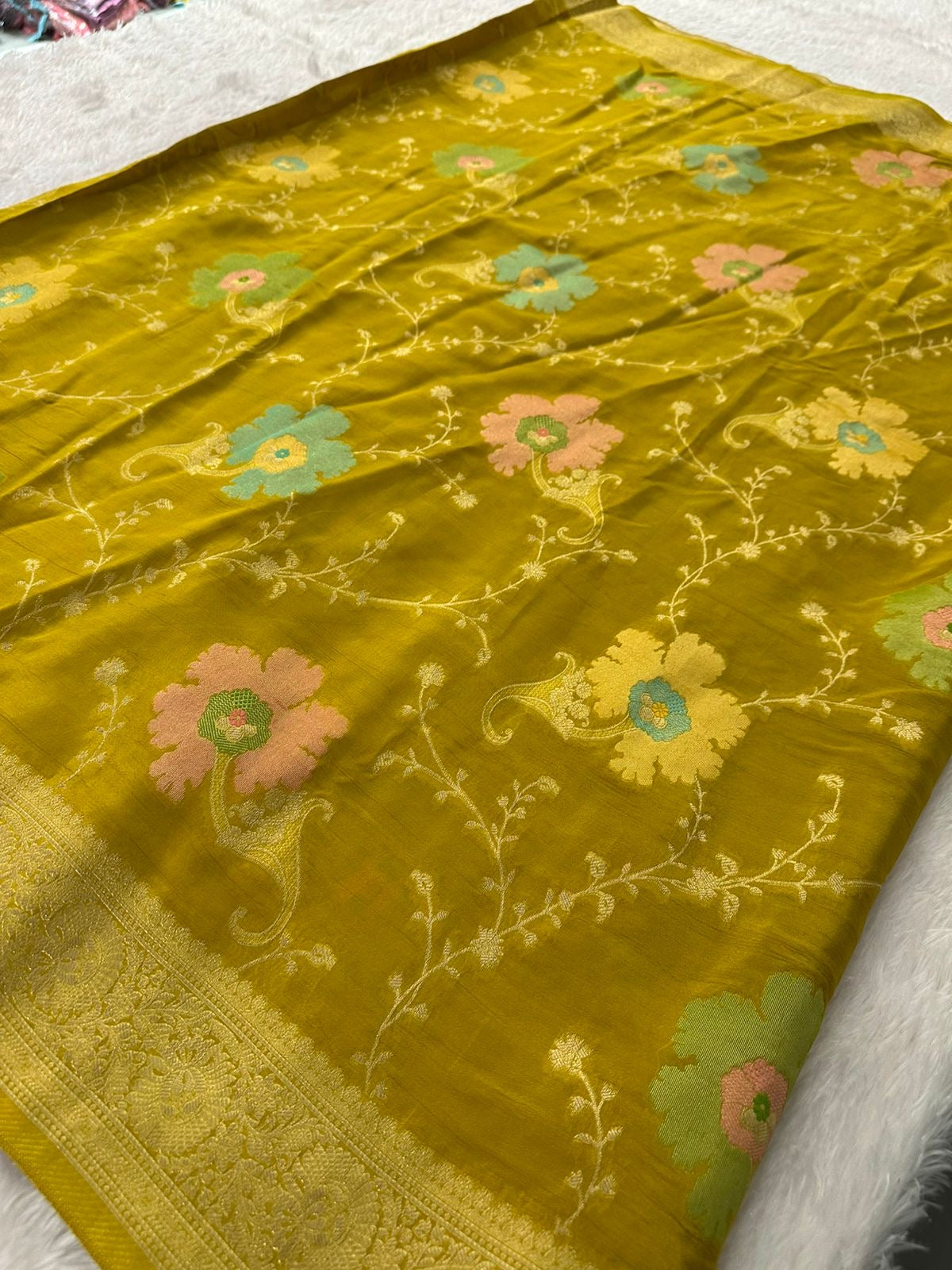 Banarasi Fancy Crape Saree -M19