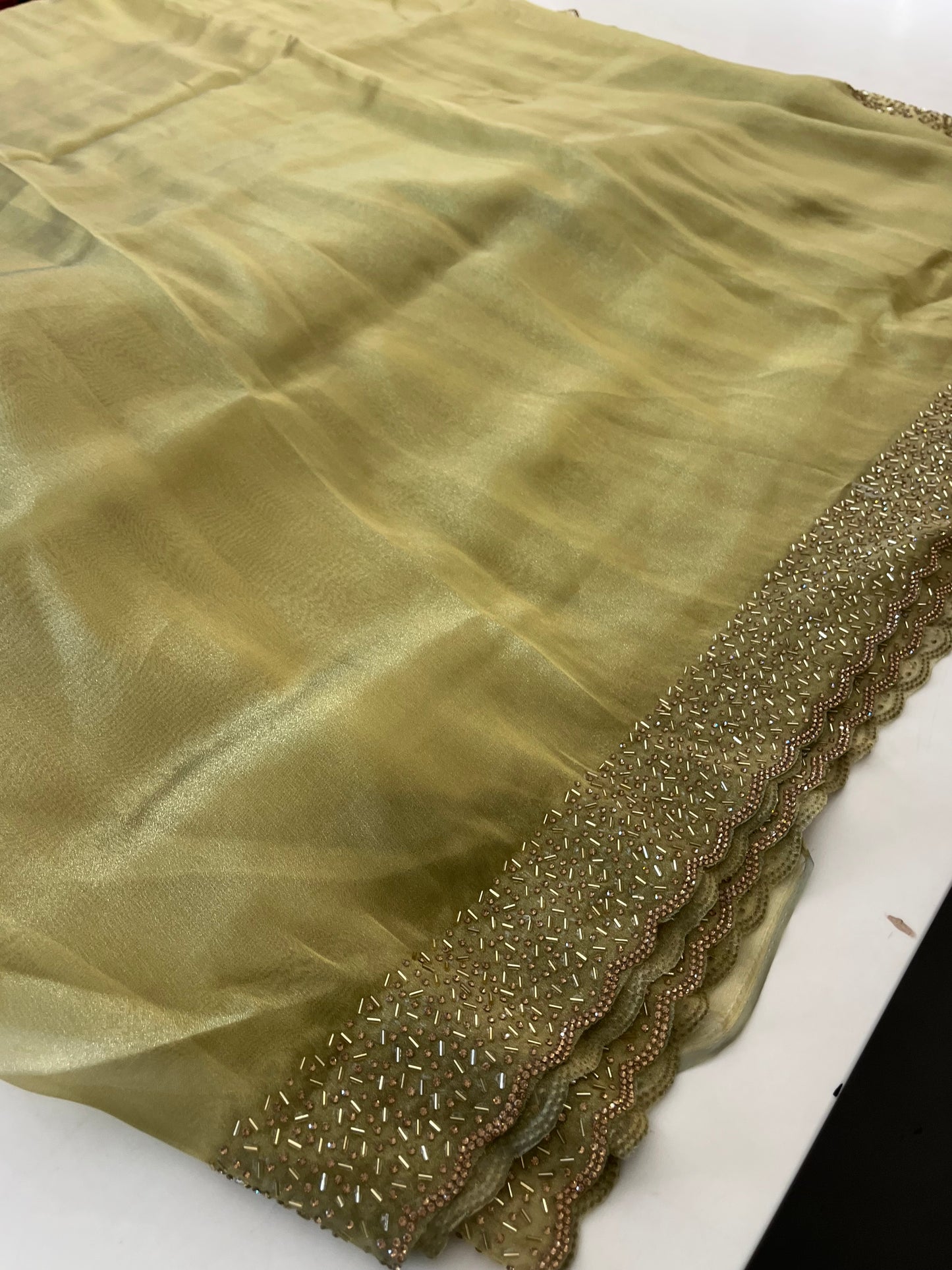 Tissue Organza Stone work border