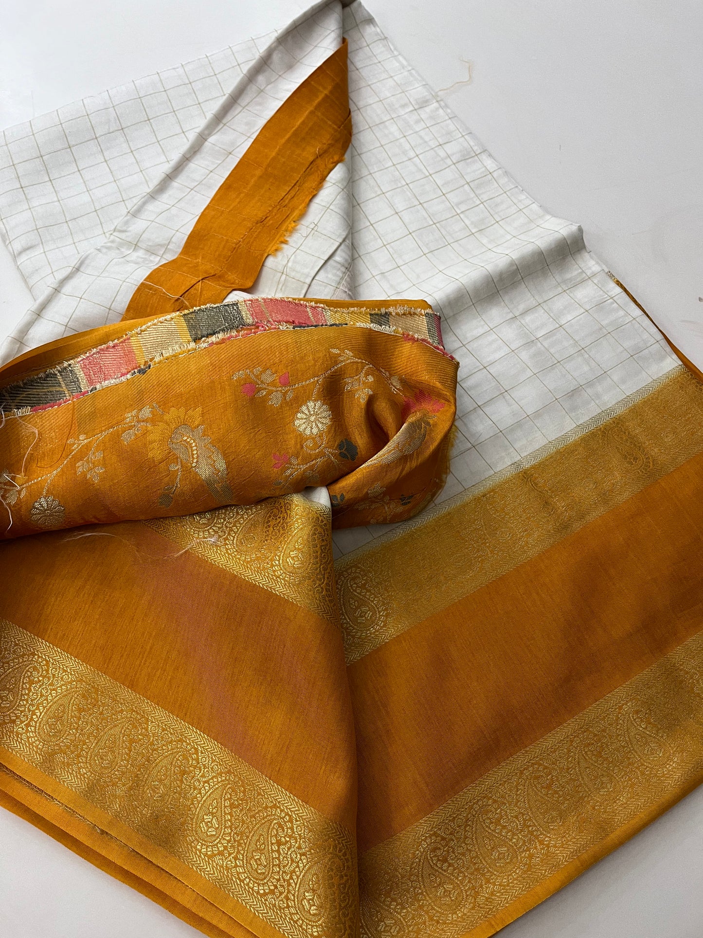 Dupion silk saree