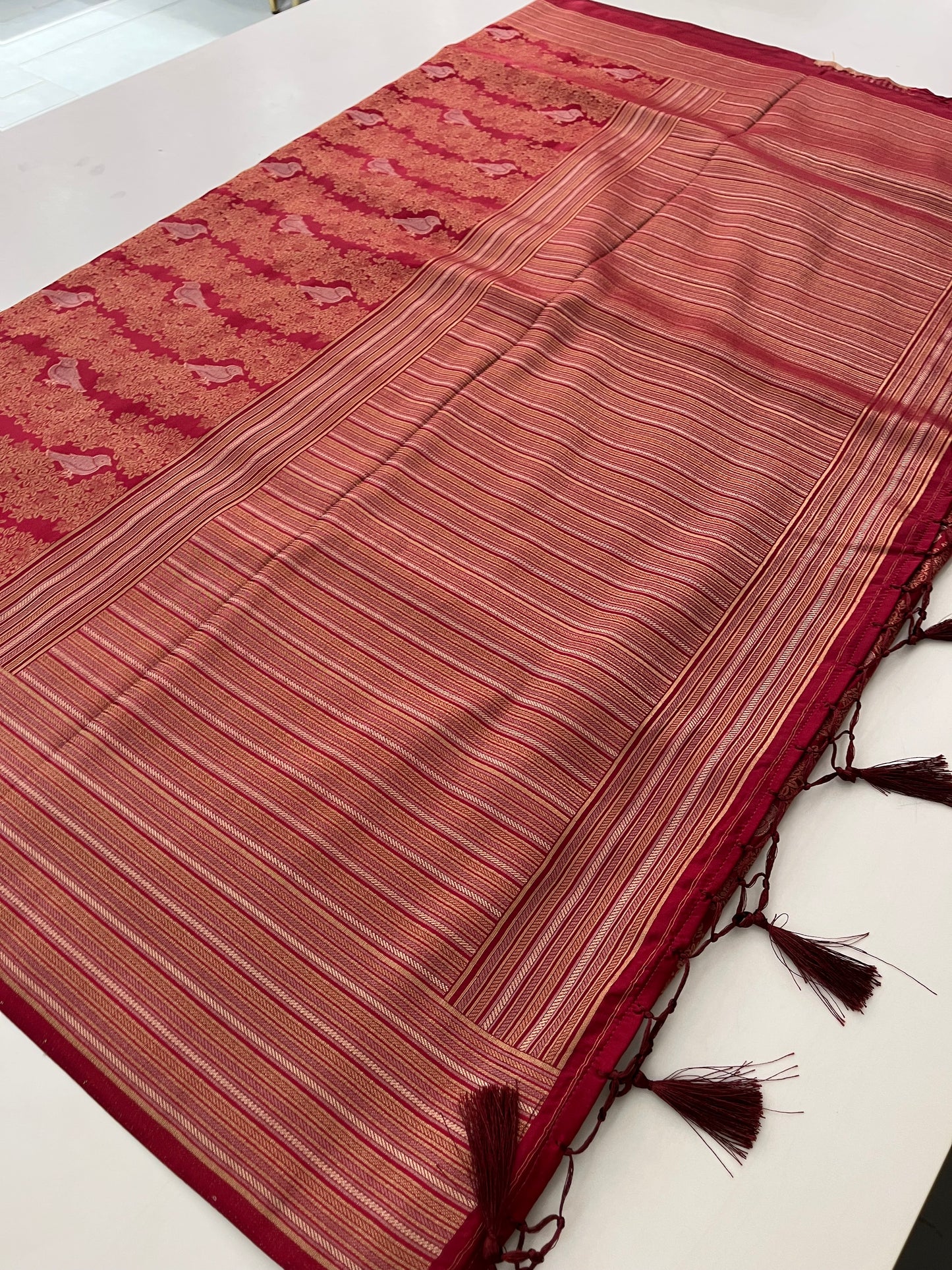 Banarasi crepe Brocade Saree