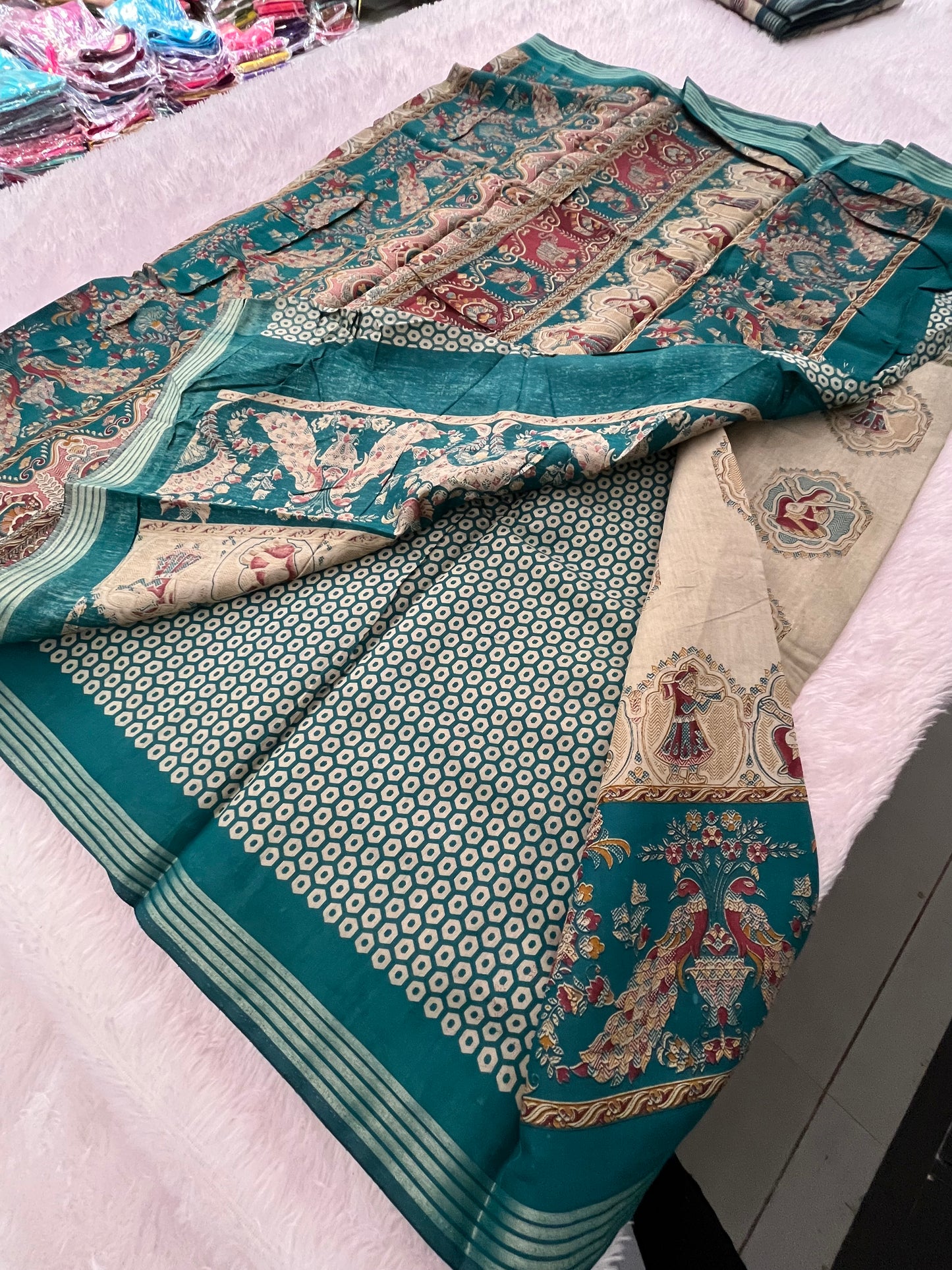 Crape chiffon printed