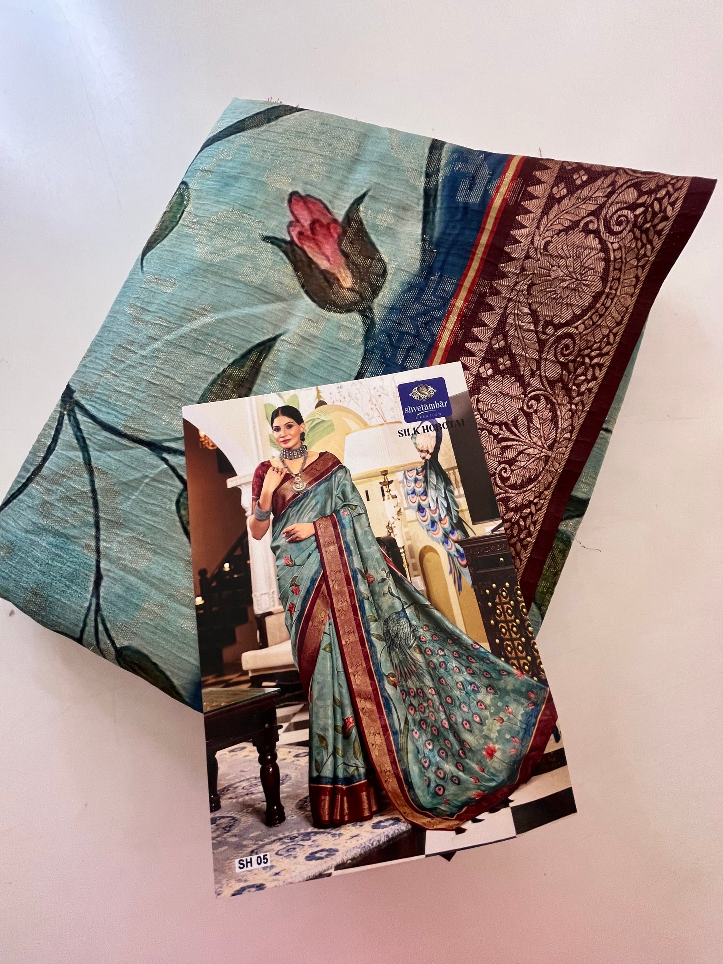 Printed Tussar fancy