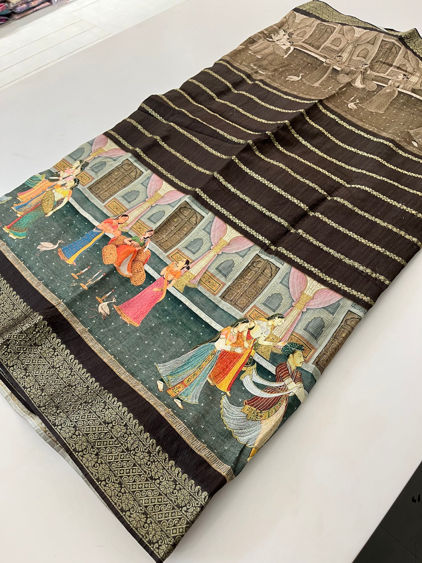 Crush Tussar Designer