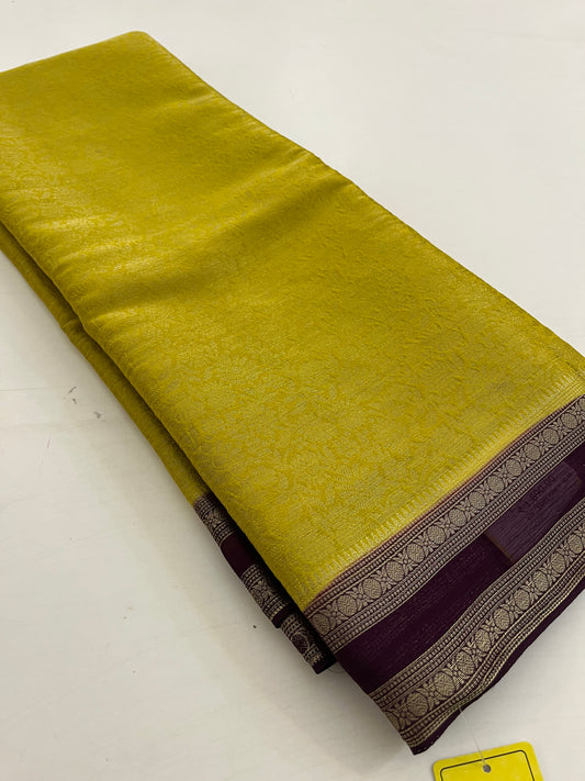 Brocade Banarasi soft silk