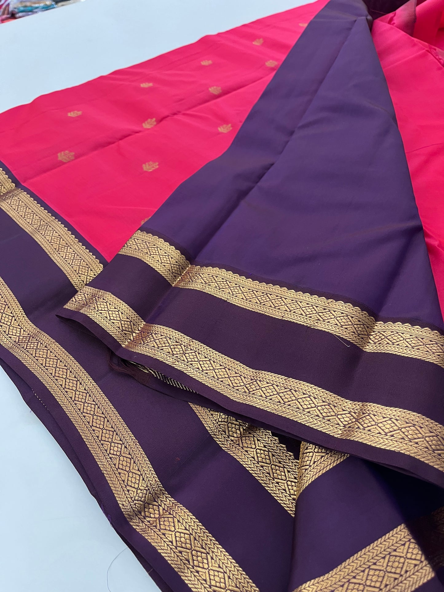 Pure Kanchipuram silk saree with silk mark certified