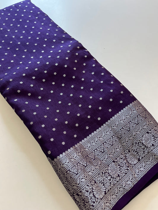 Silver Butties Banarasi Viscose