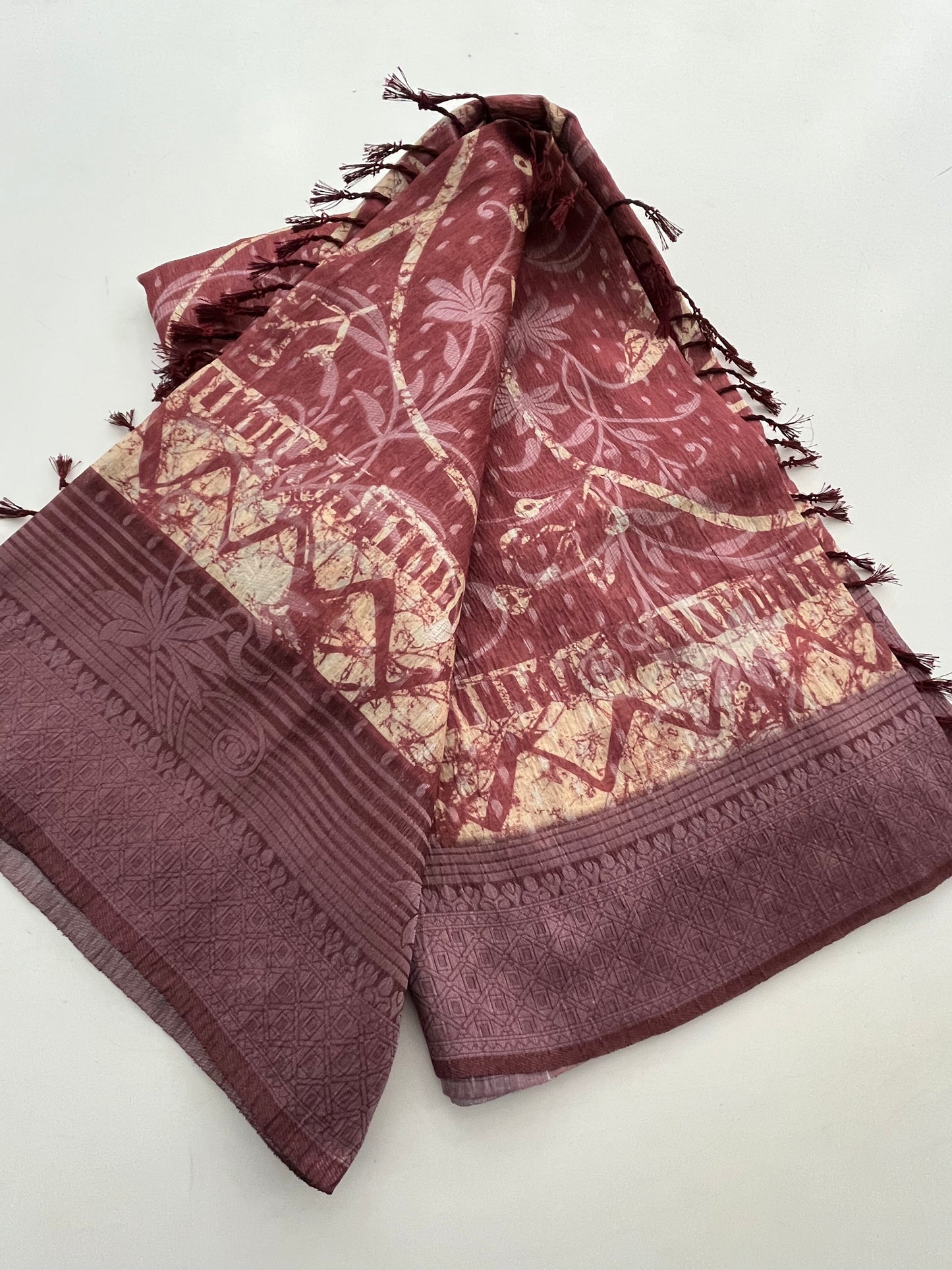 Printed Tussar Fancy