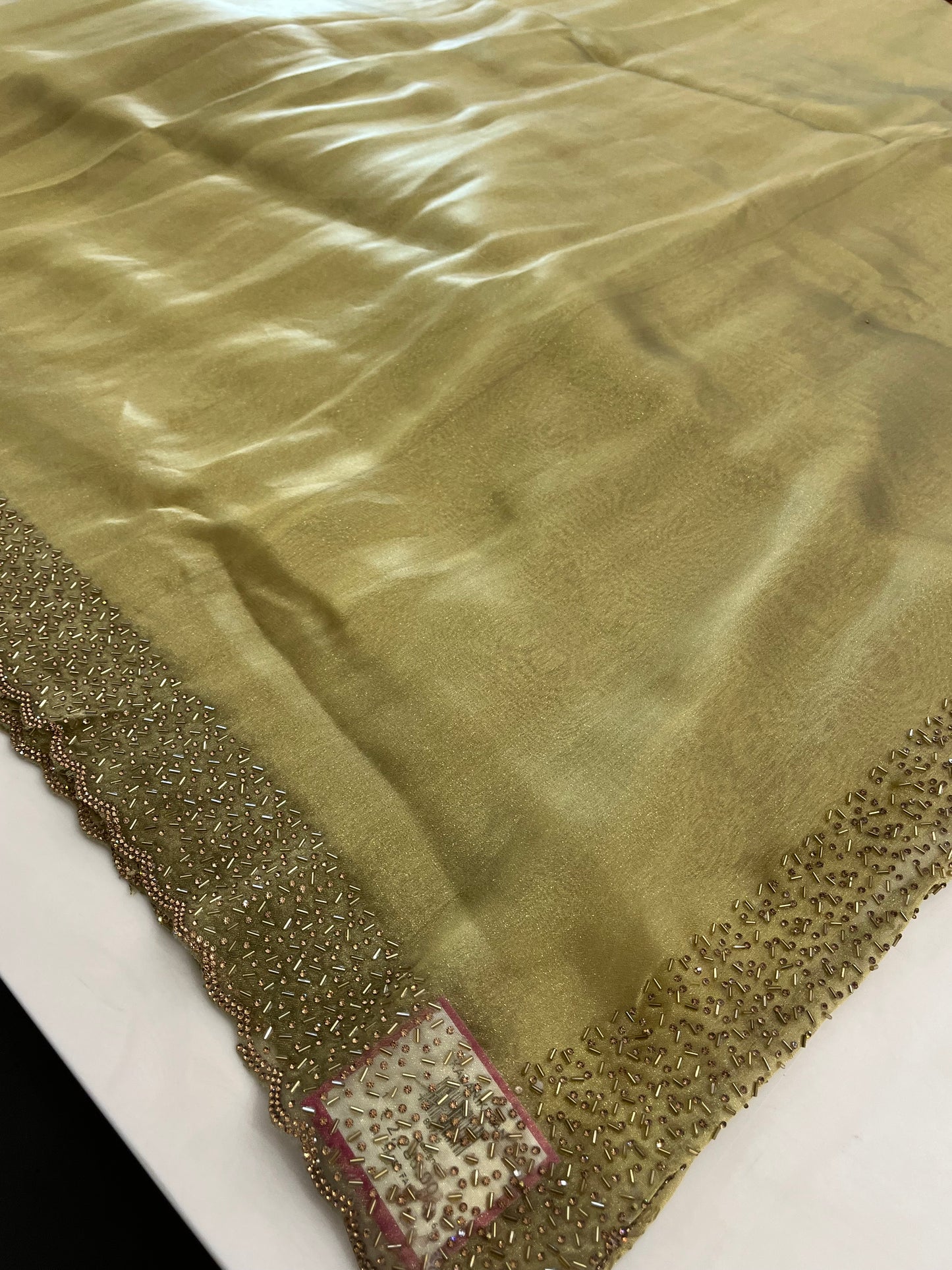 Tissue Organza Stone work border