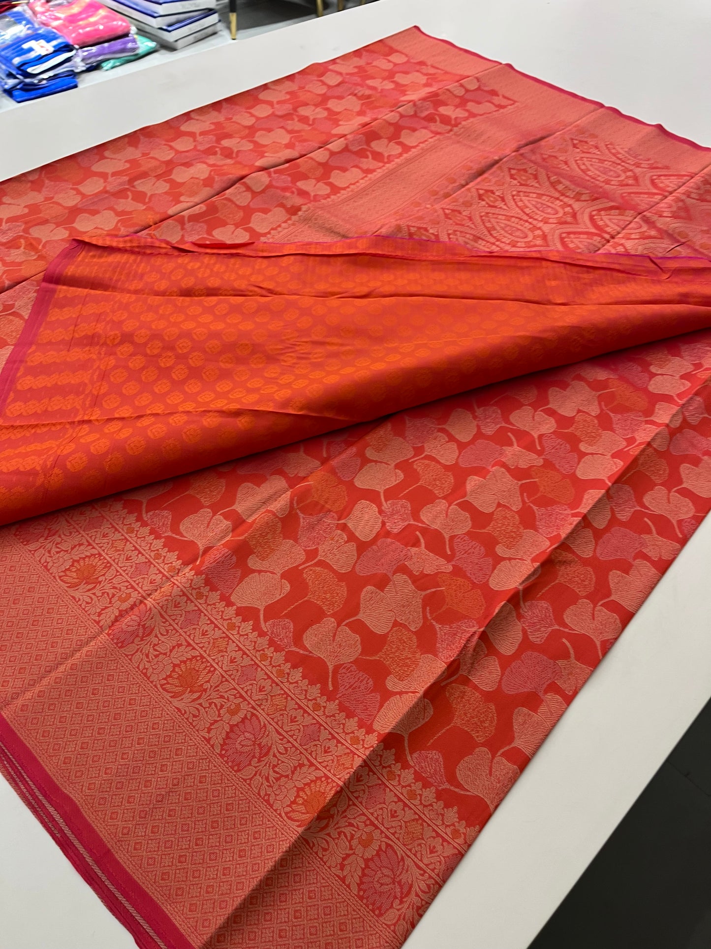 Double zari Soft Saree