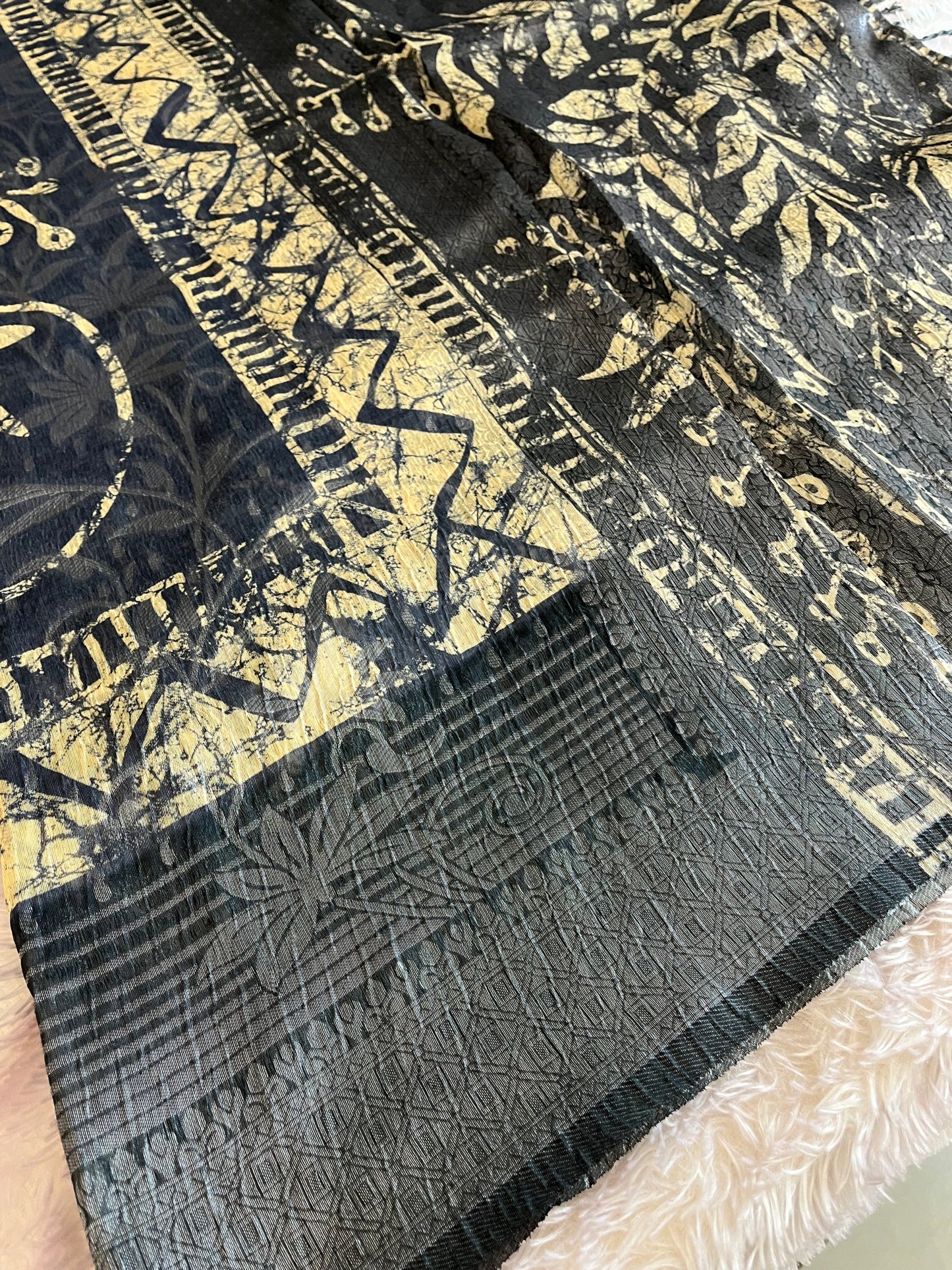 Printed Tussar Fancy