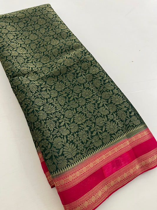 Brocade Banarasi soft silk