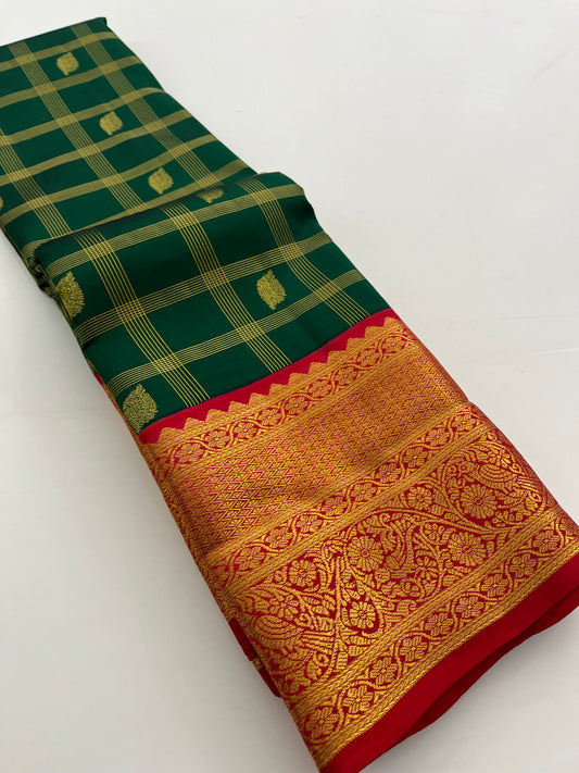 Pure Kanchipuram silk saree with silk mark certified