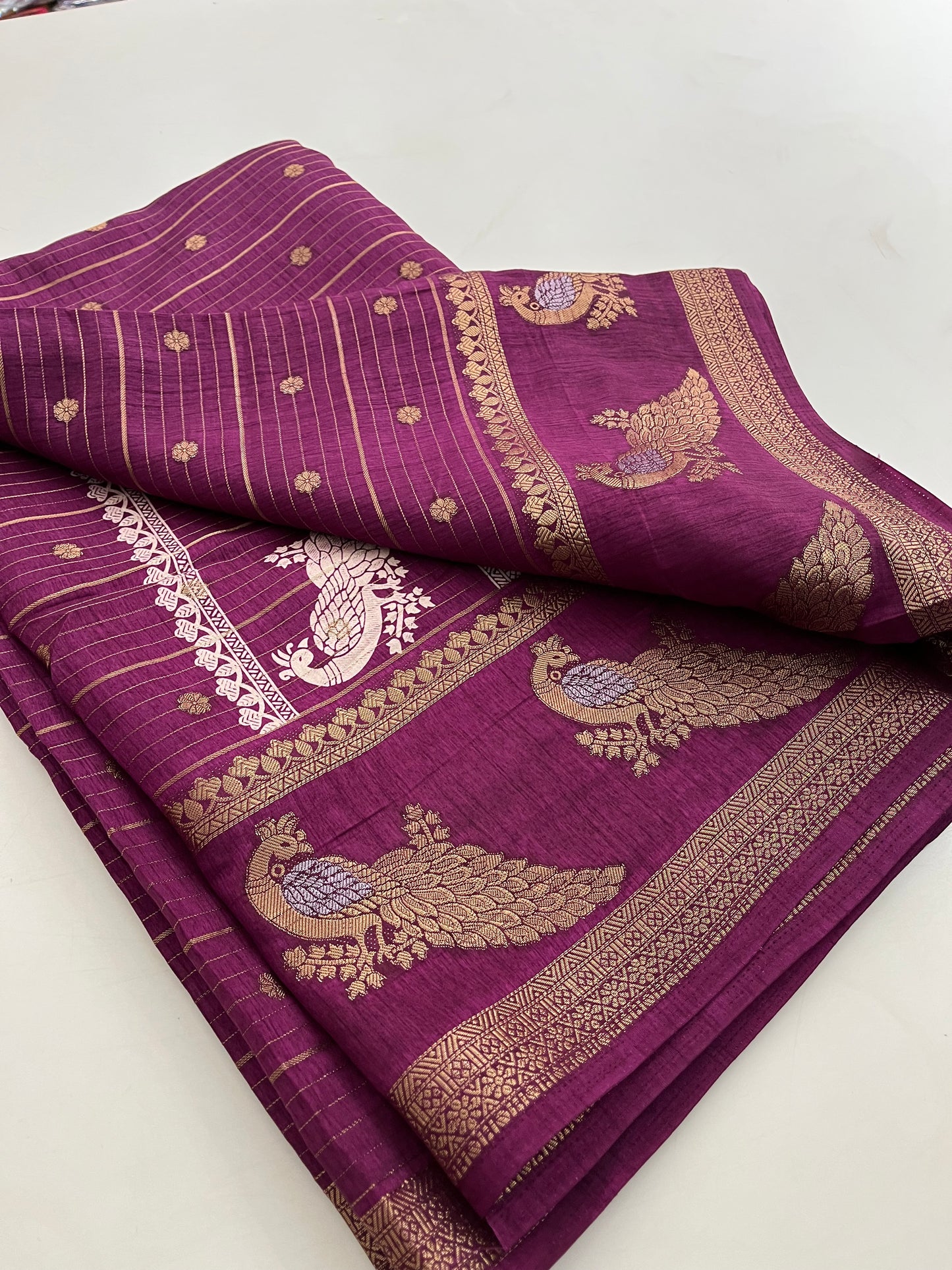 Tussar Fancy saree