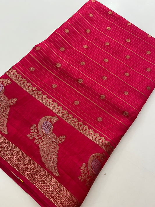 Tussar Chiffon Saree