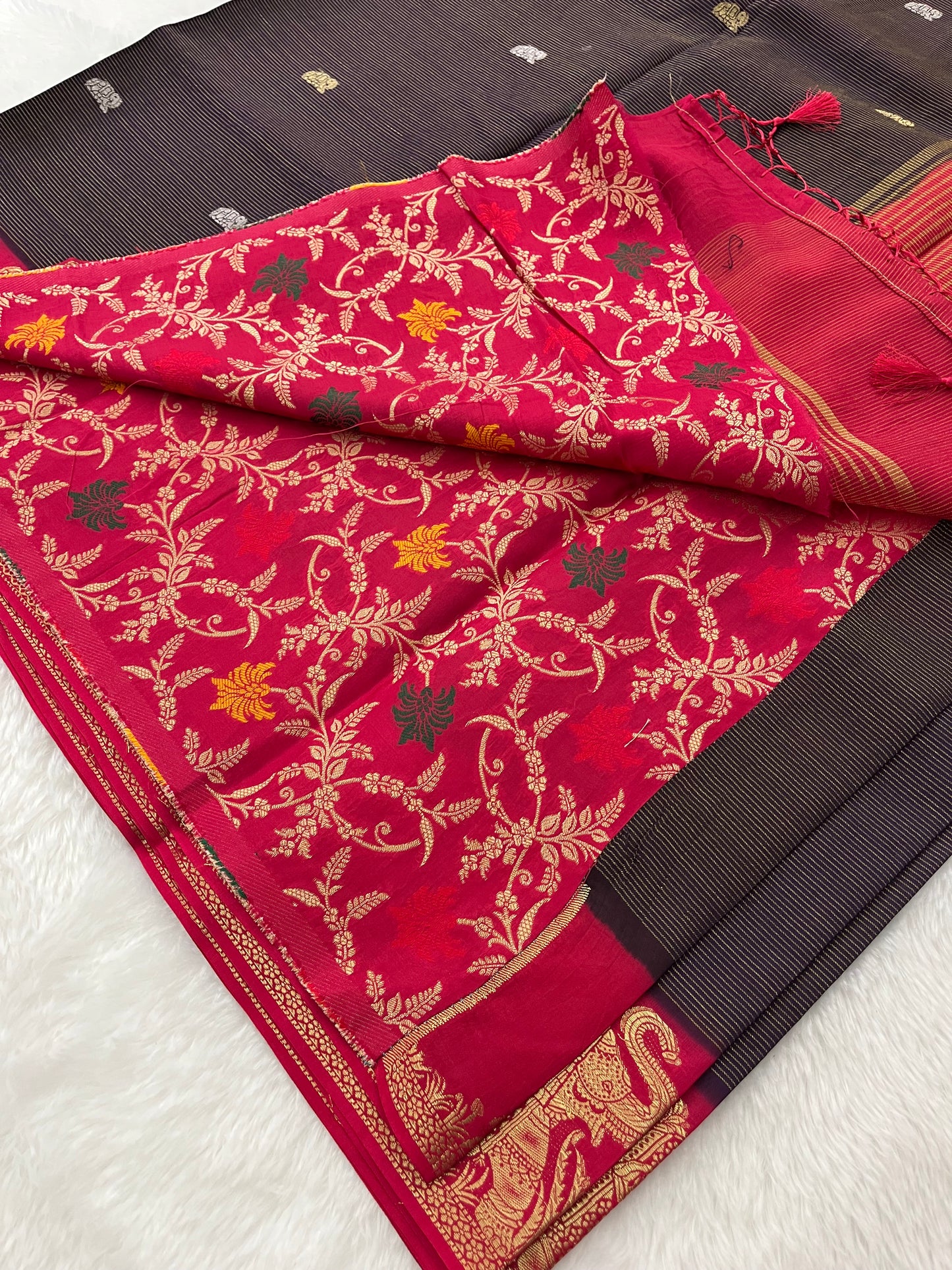M3 Banarasi crape viscose