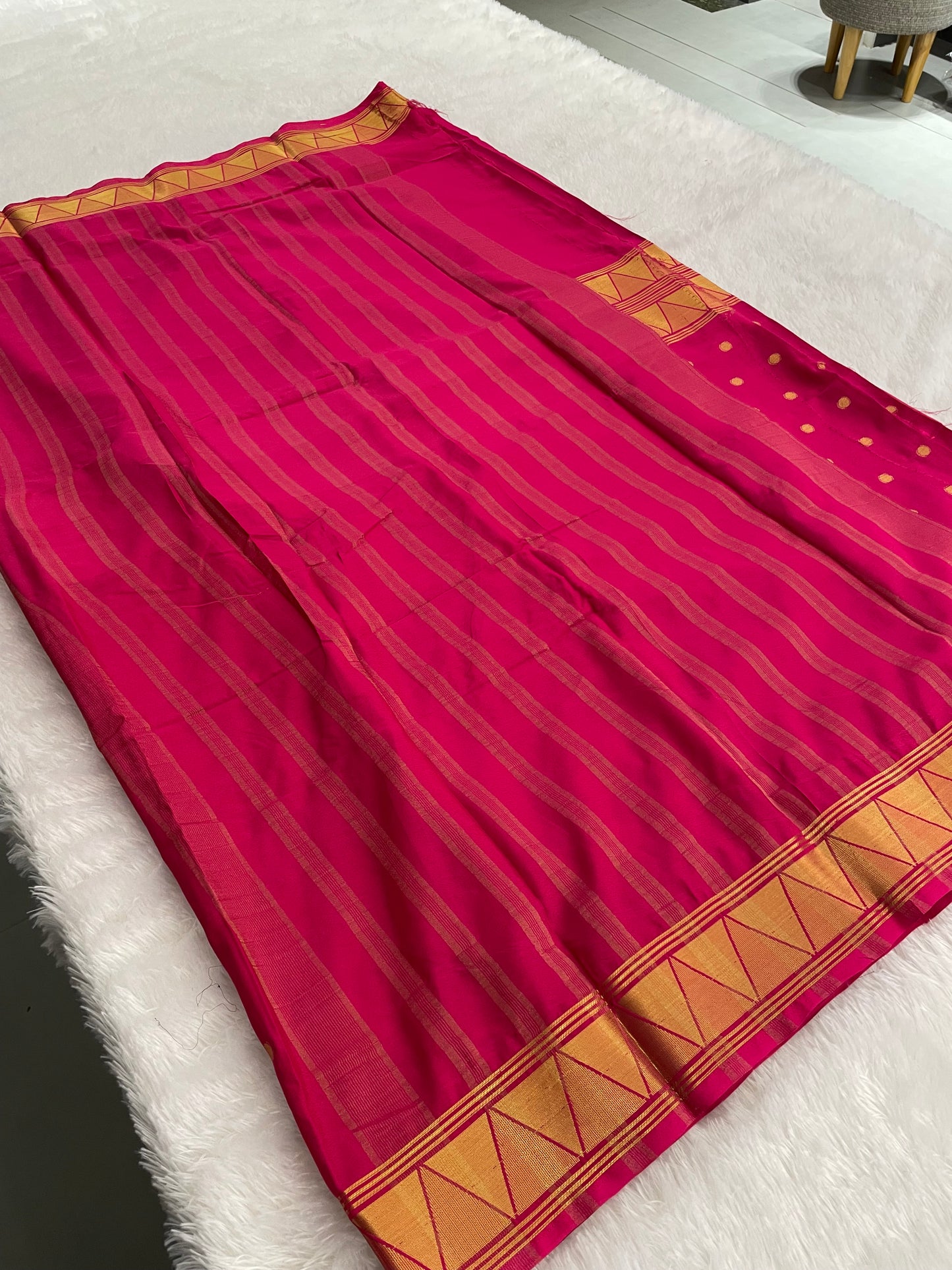 Printed crape silk