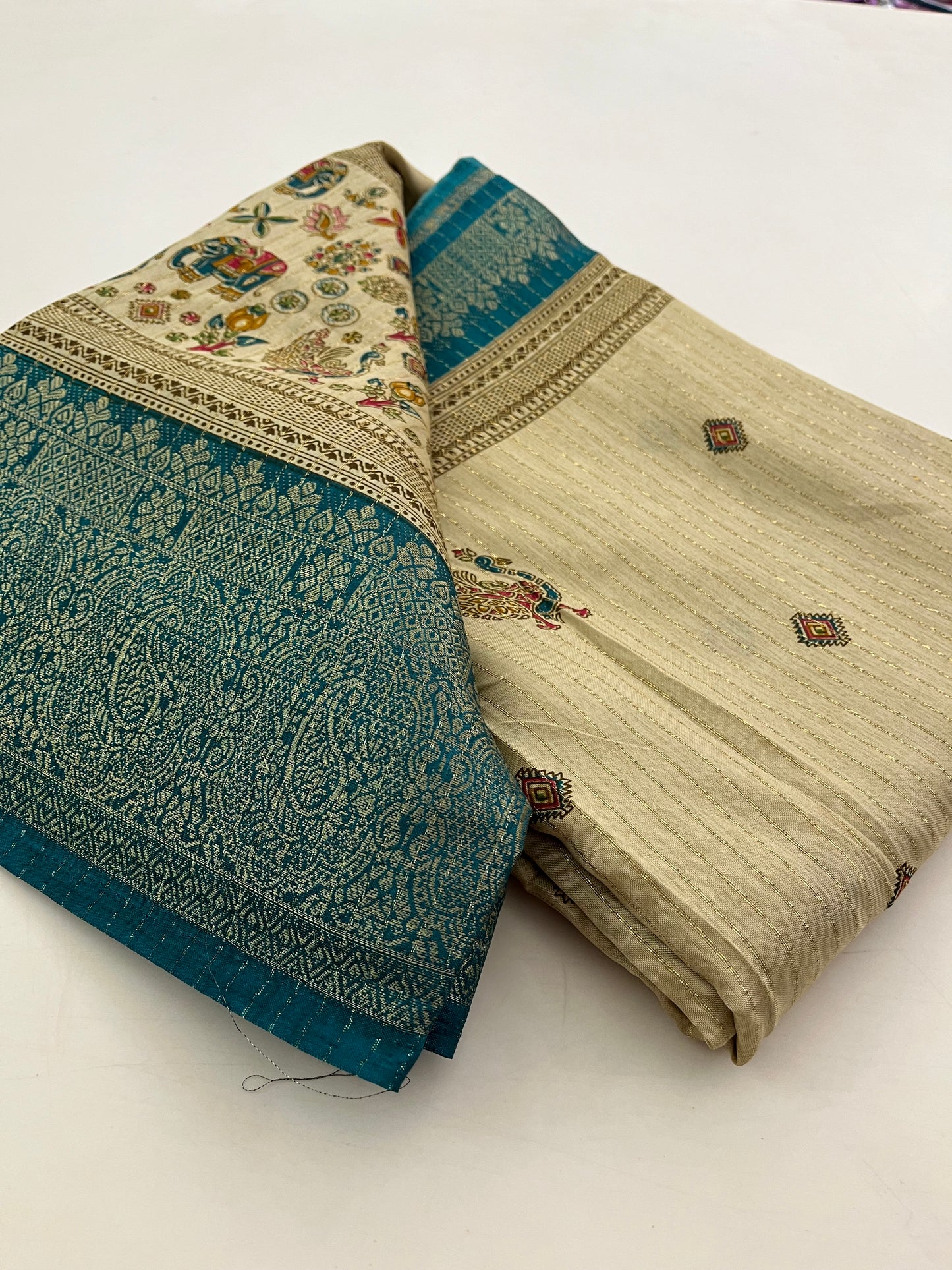 Tussar Fancy Printed