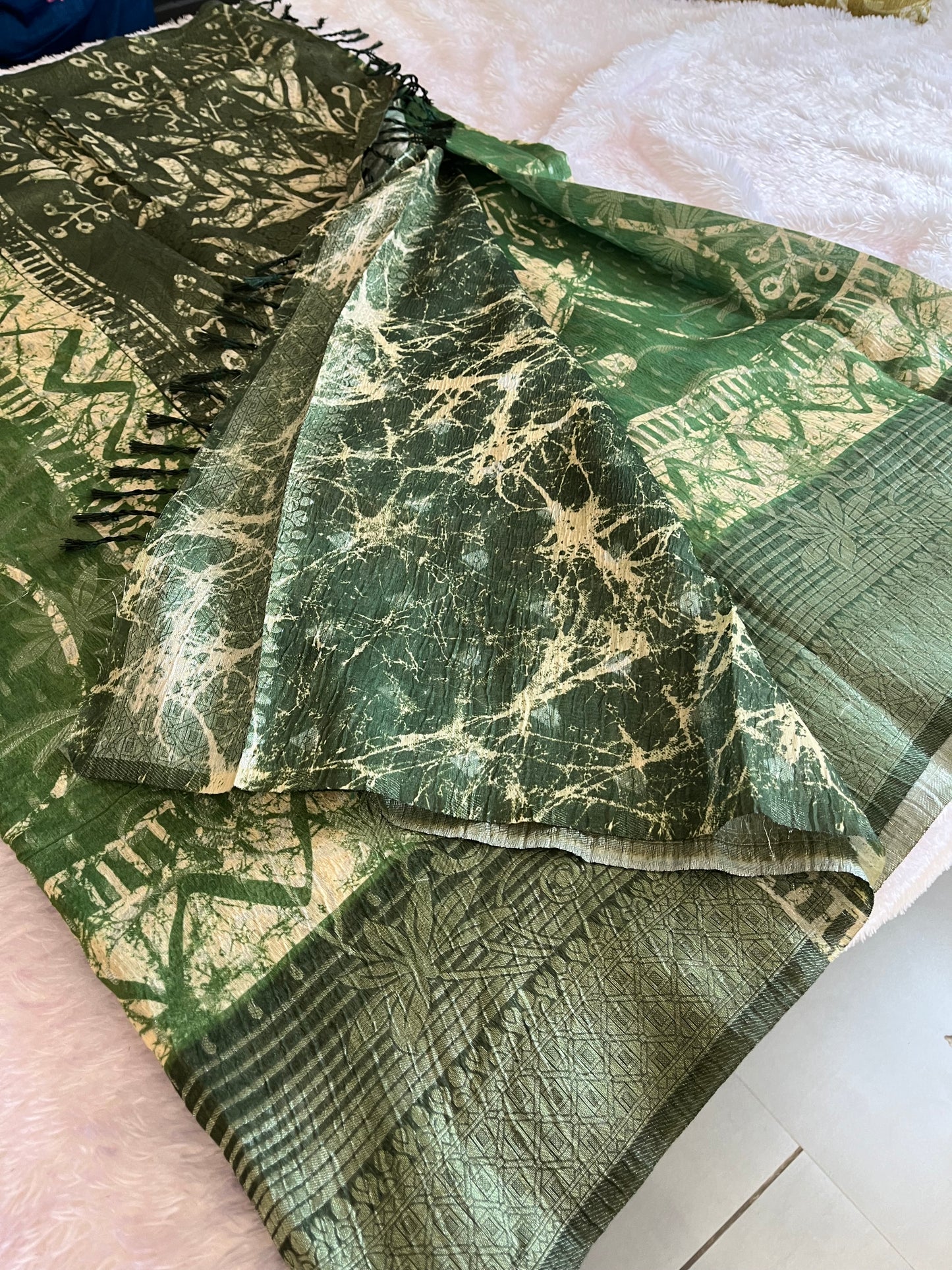 Printed Tussar Fancy