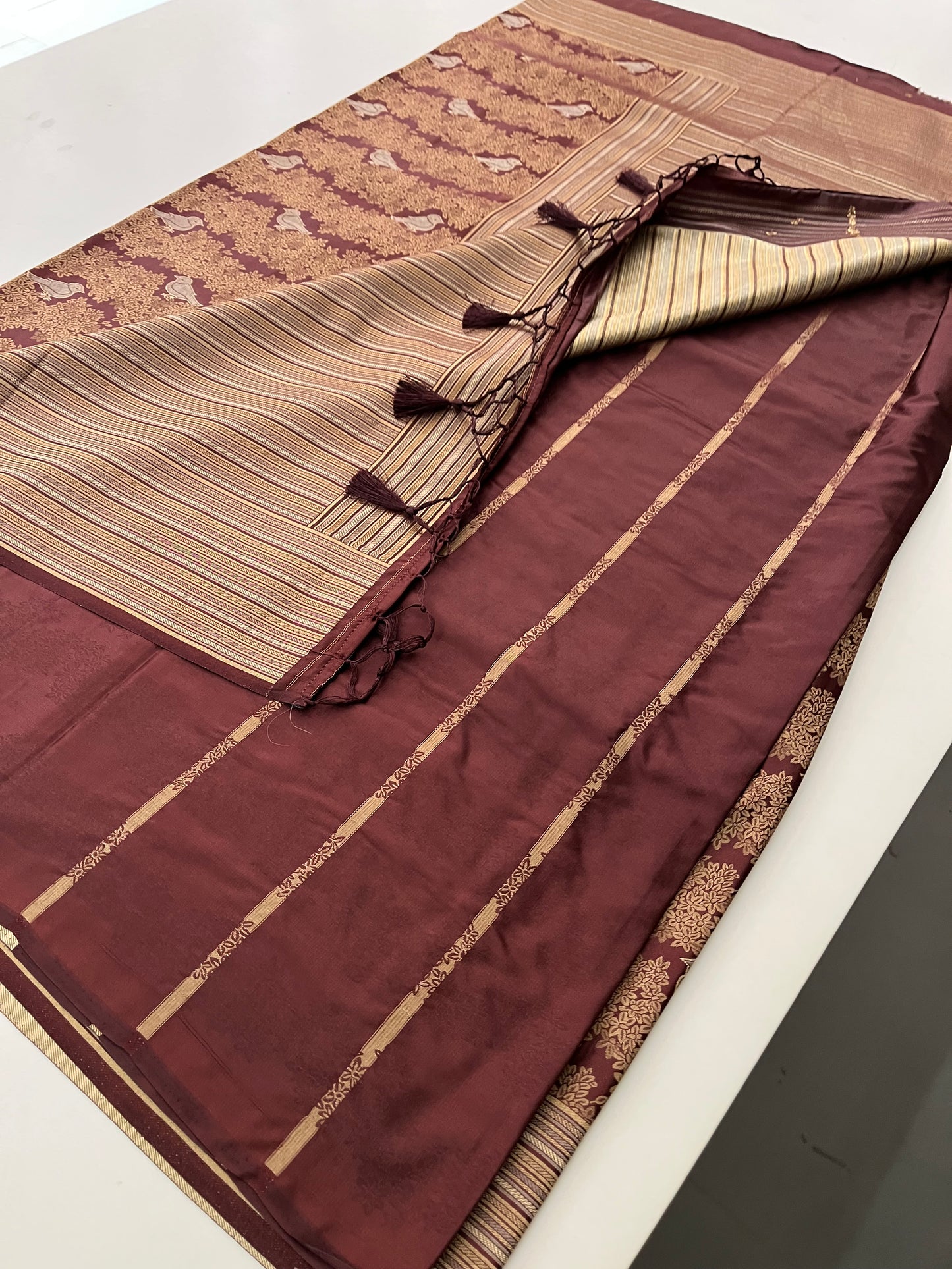 Banarasi crepe Brocade Saree