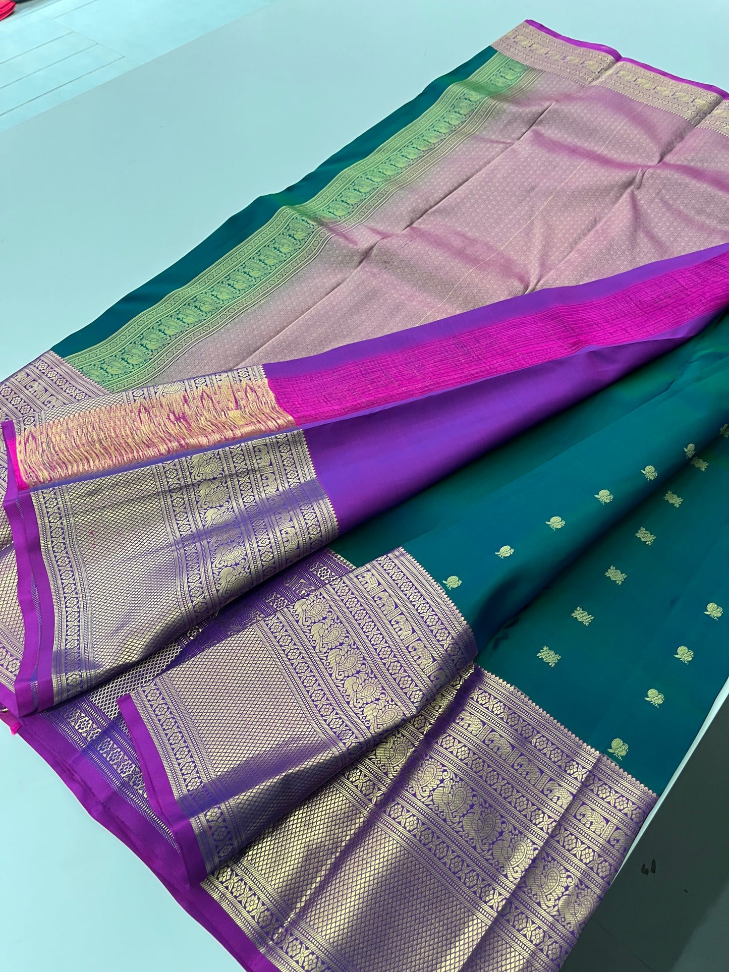Pure Kanchipuram silk saree with silk mark certified