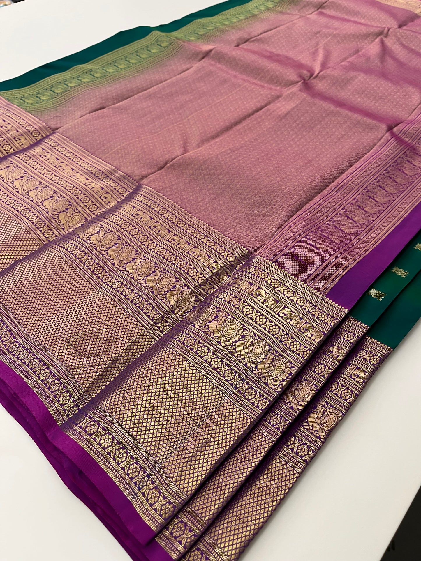 Pure Kanchipuram silk saree with silk mark certified
