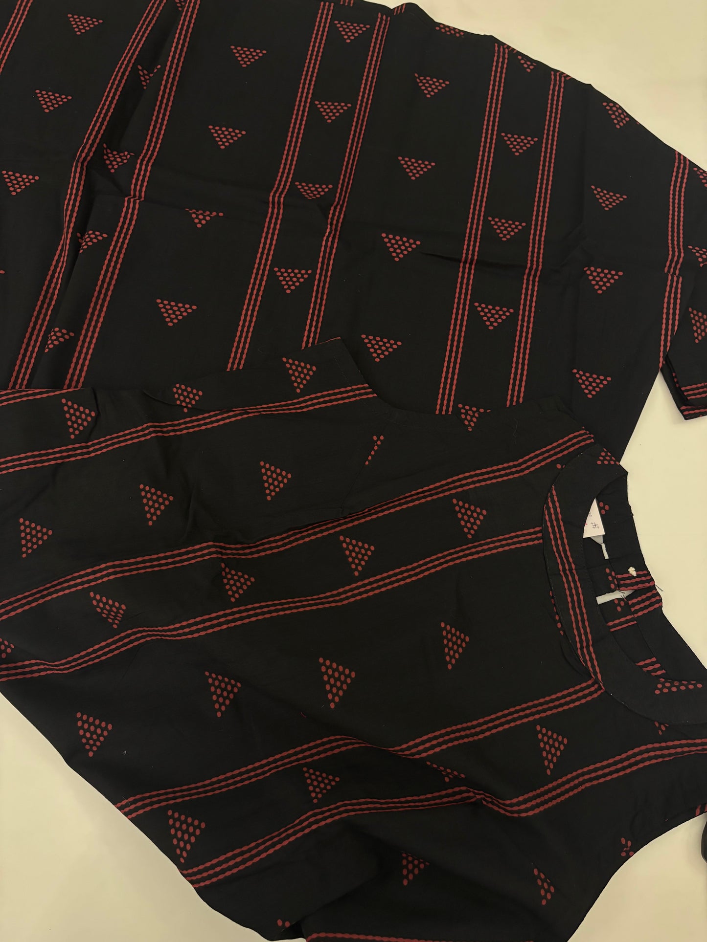 Black Cotton Co Ords Top & Bottom