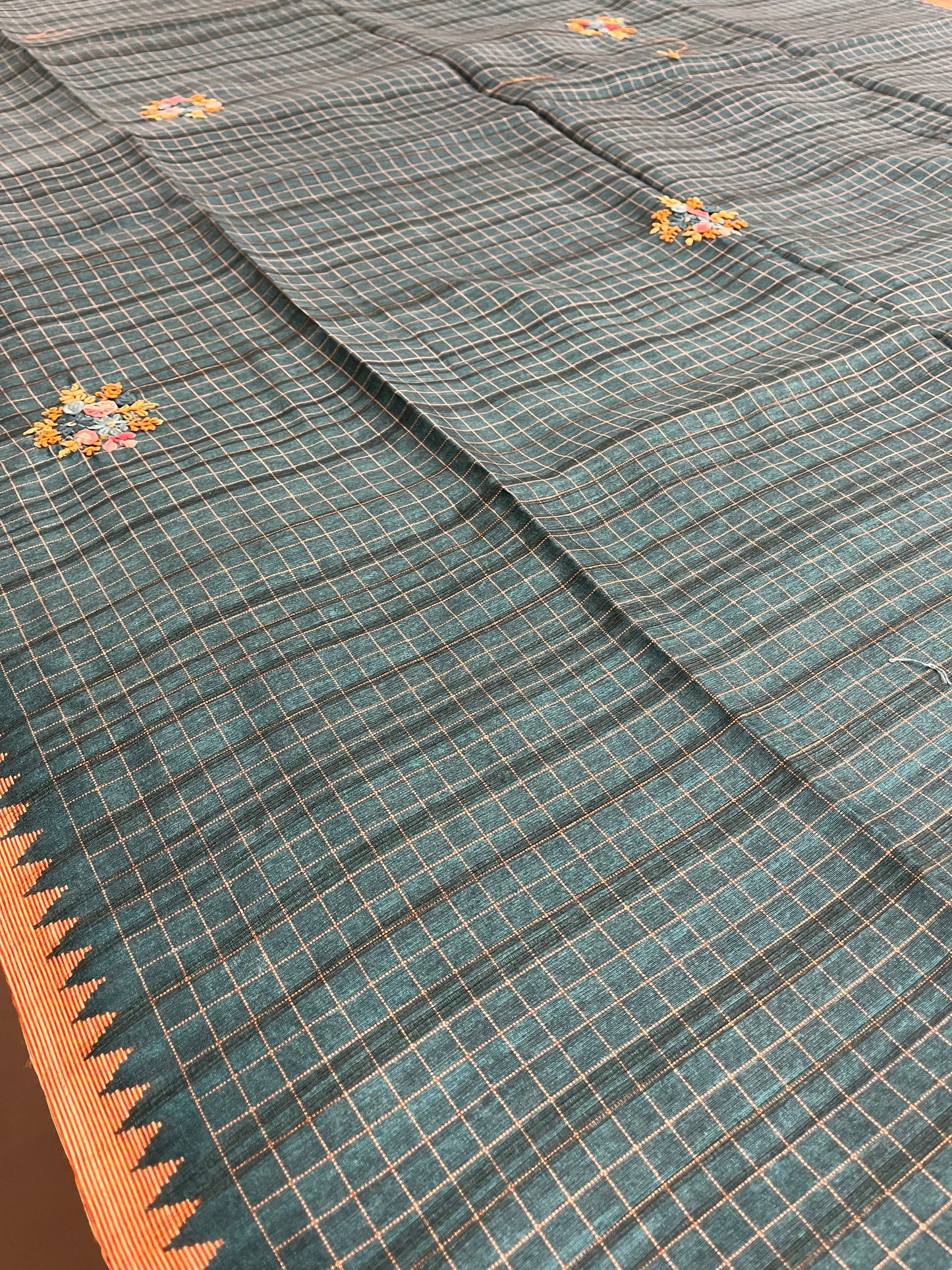 Linen Tussar designer saree