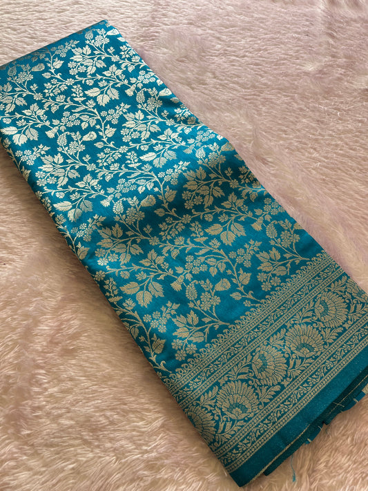 Tussar Silver Brocade