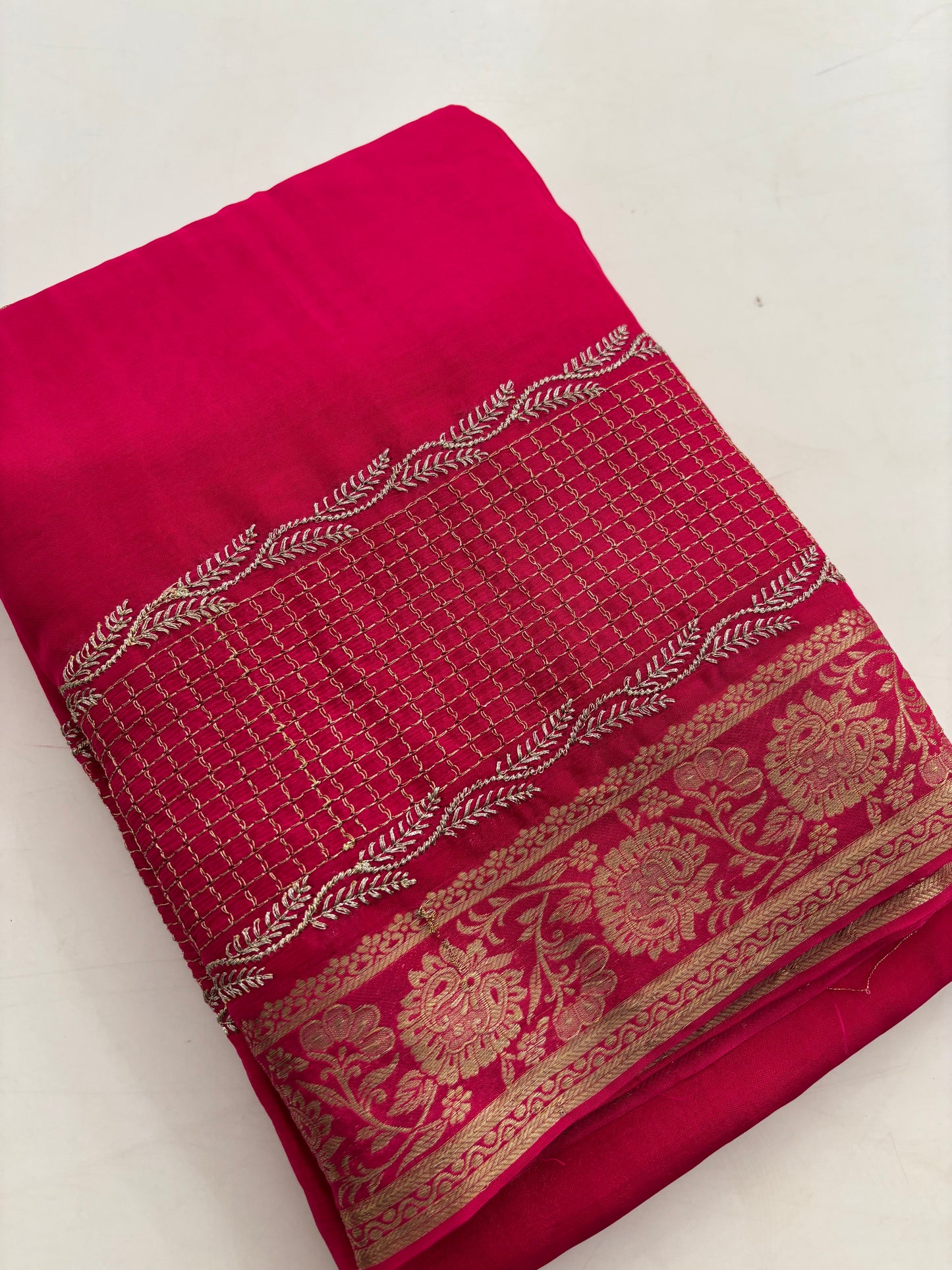Designer soft Chinnon full embroidery