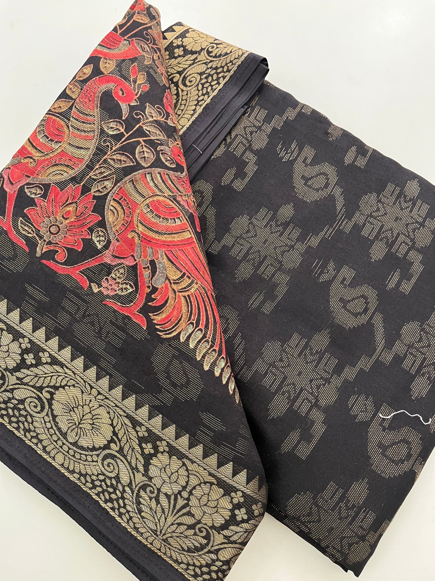 Kalamkari Linen Chiffon
