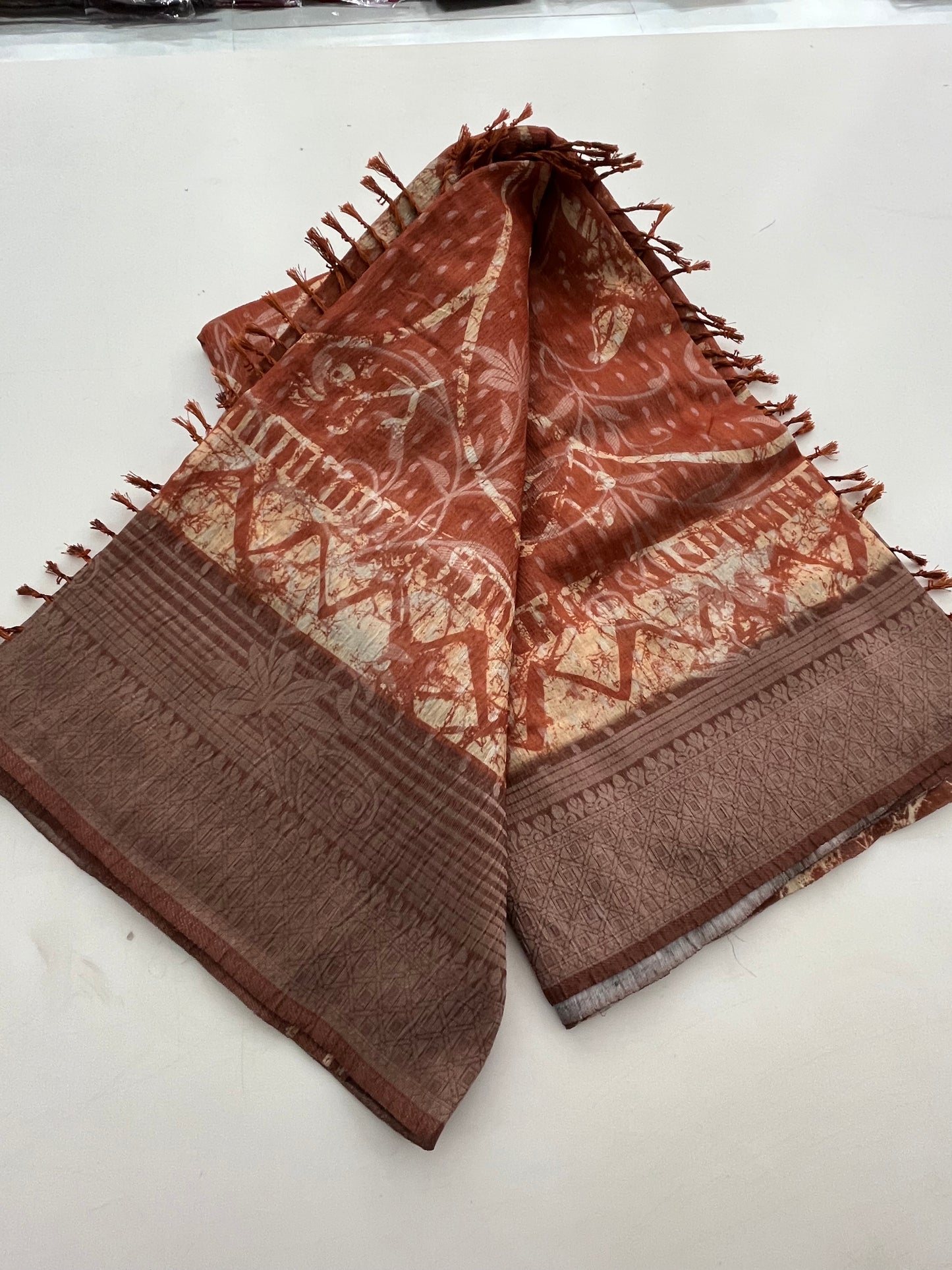 Printed Tussar Fancy