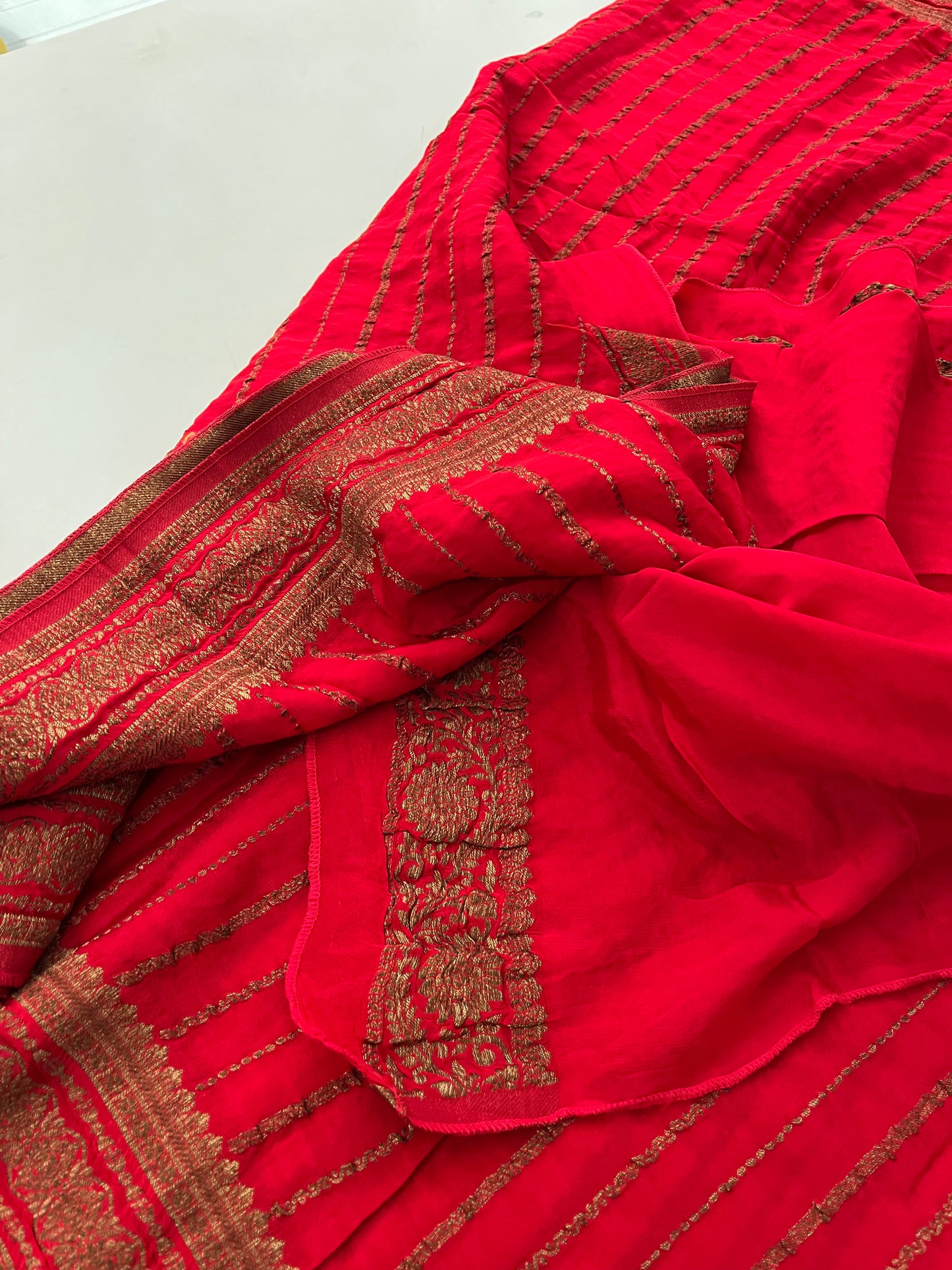Satin Crepe Designer Saree