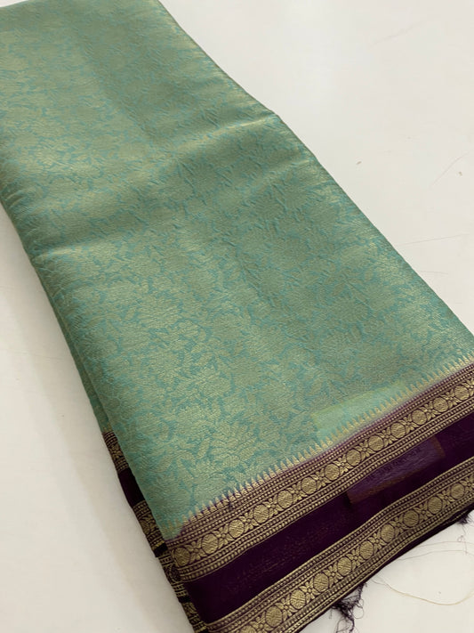 Brocade Banarasi soft silk