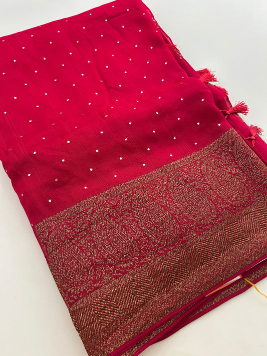 JUTE TUSSAR PREMIUM WITH MIRROR WORK-22