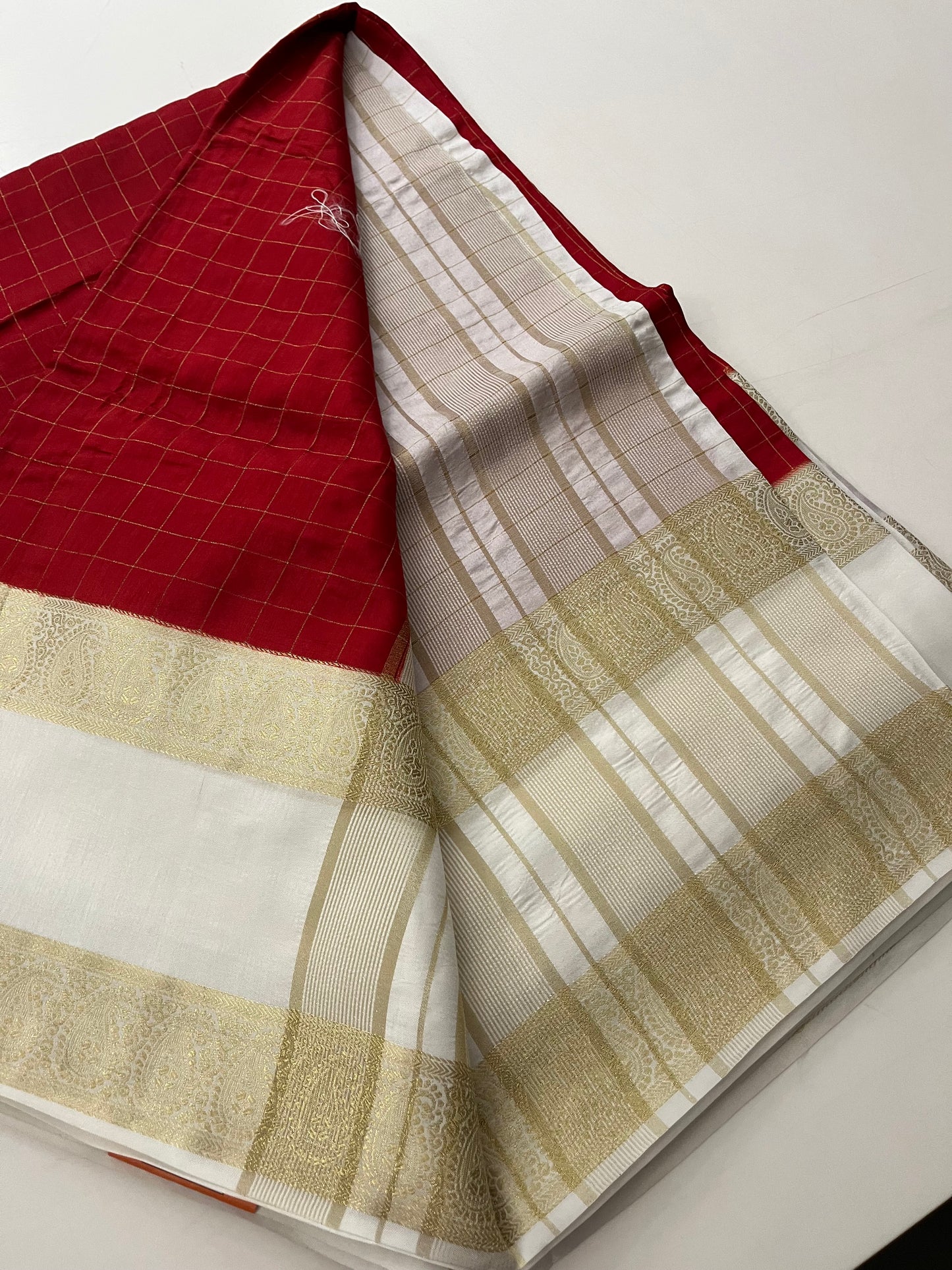 Dupion silk saree