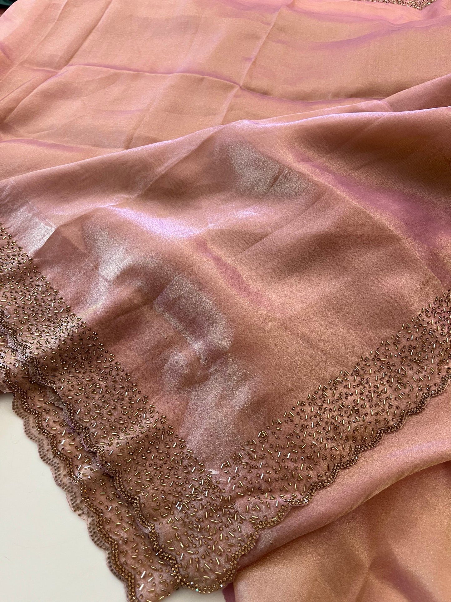 Tissue Organza Stone work border