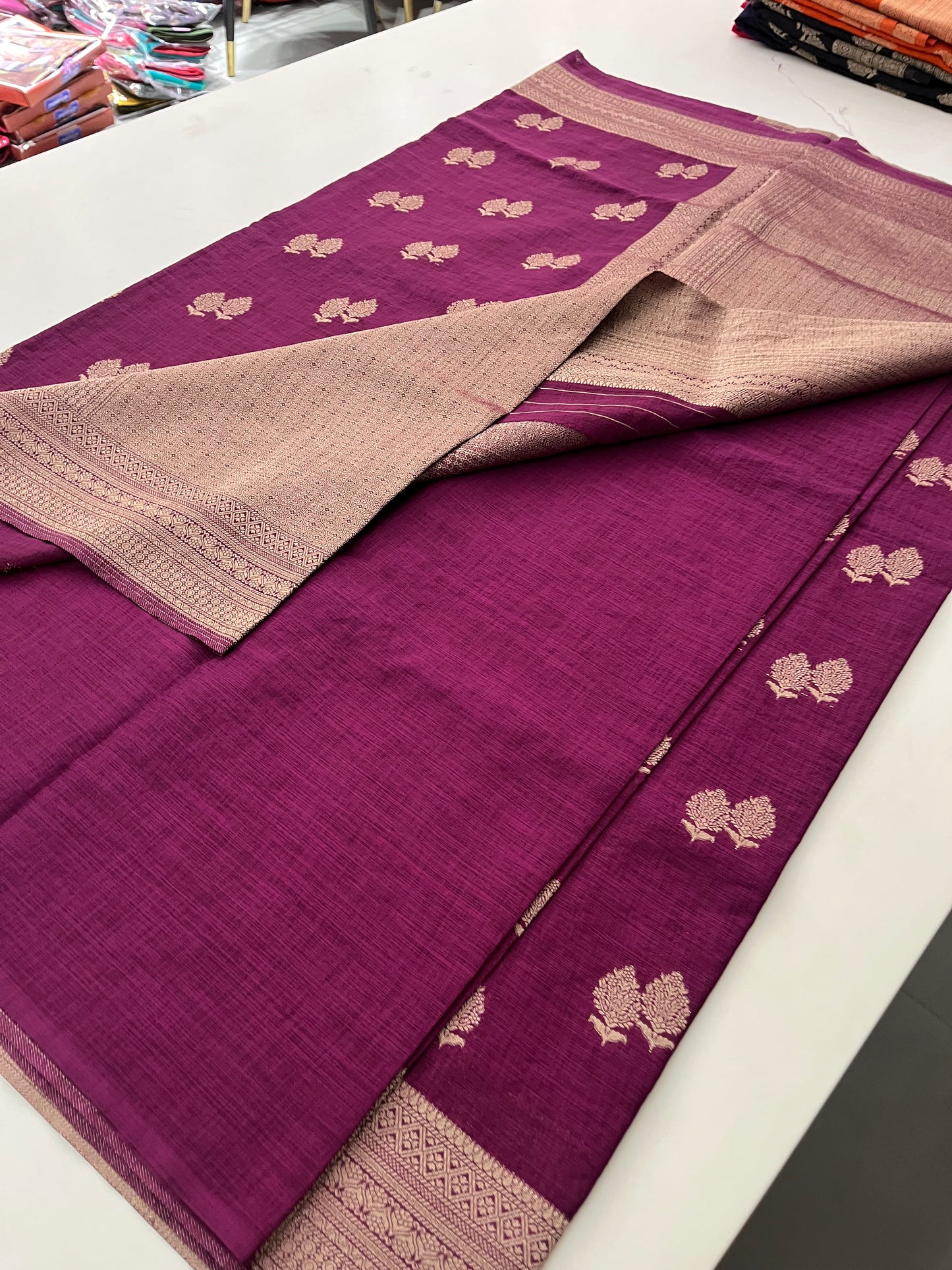 Linen Fancy Saree