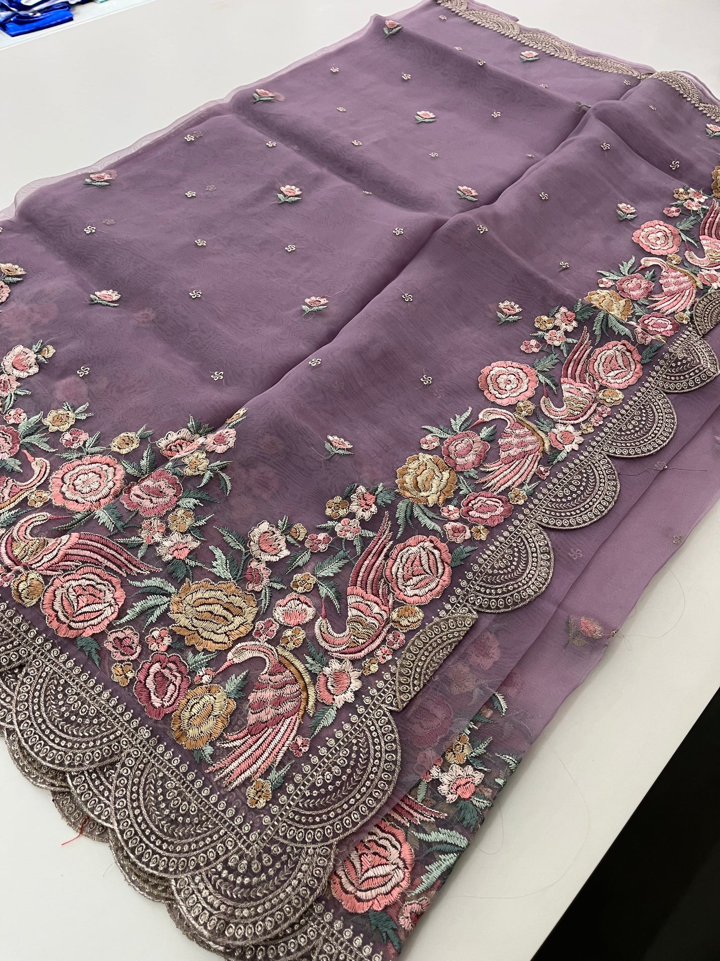 Embroidery Organza premium Saree