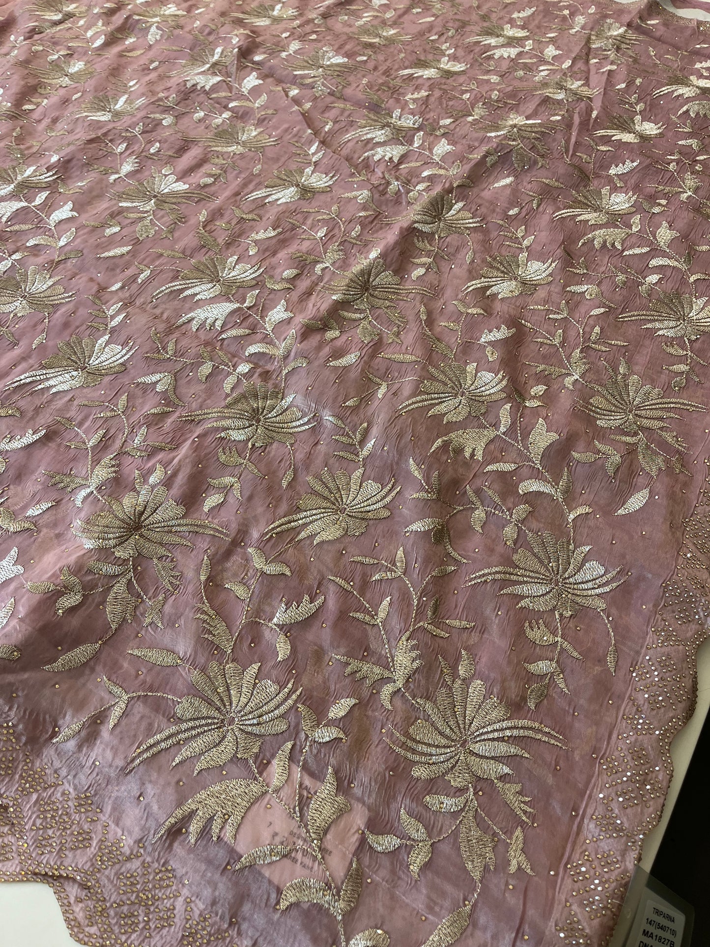 Embroidery work fancy saree