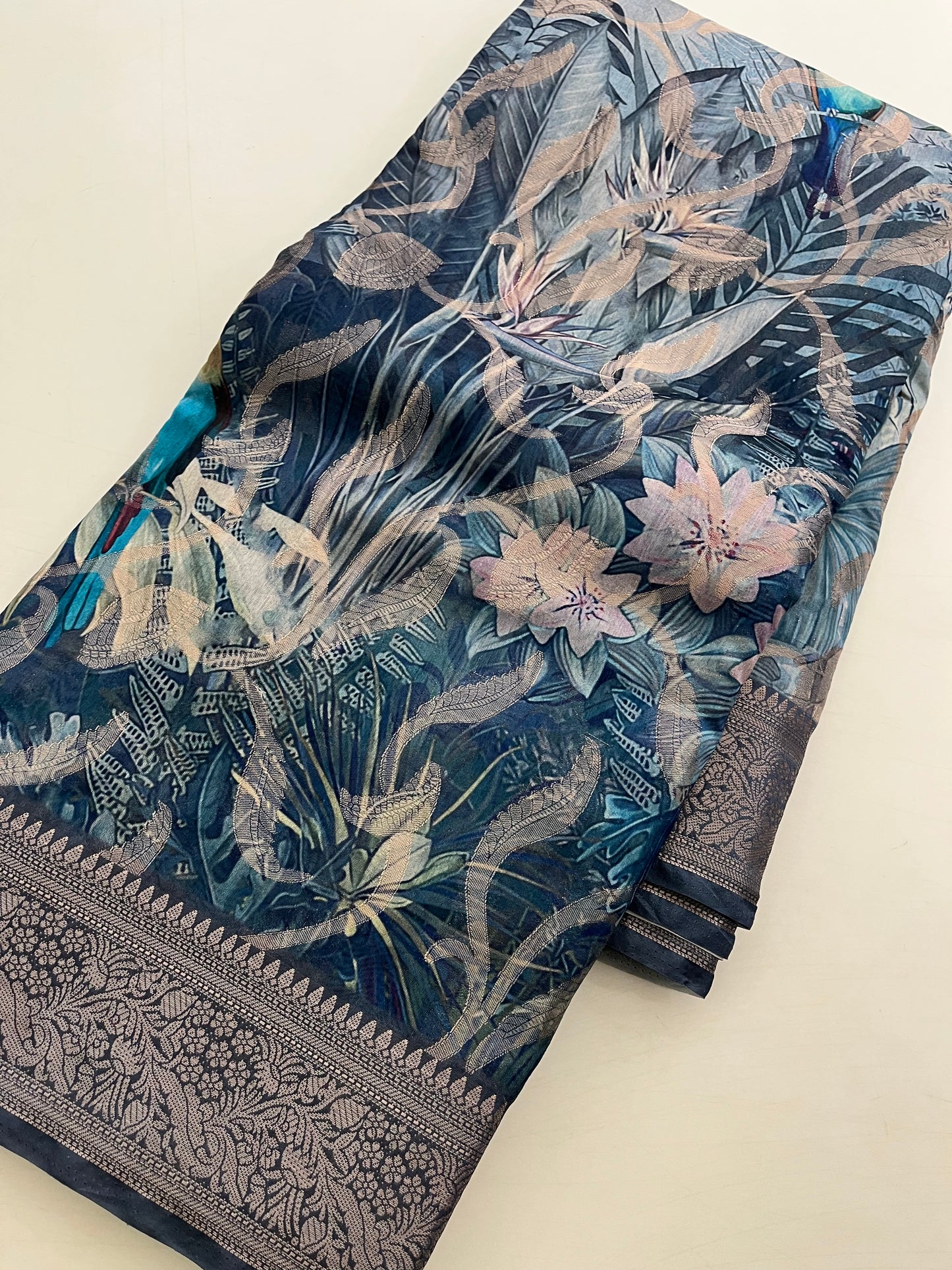 Printed Organza Saree