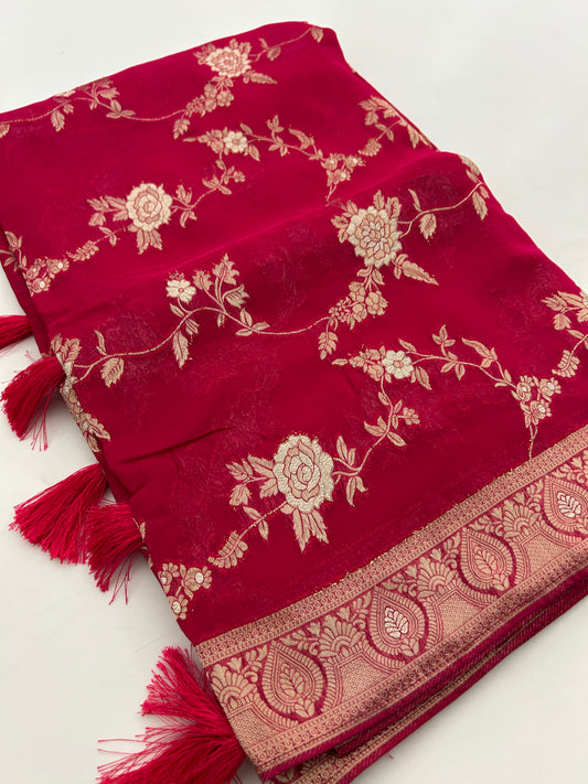 Designer georgette saree