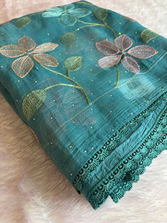 Soft organza Fancy saree