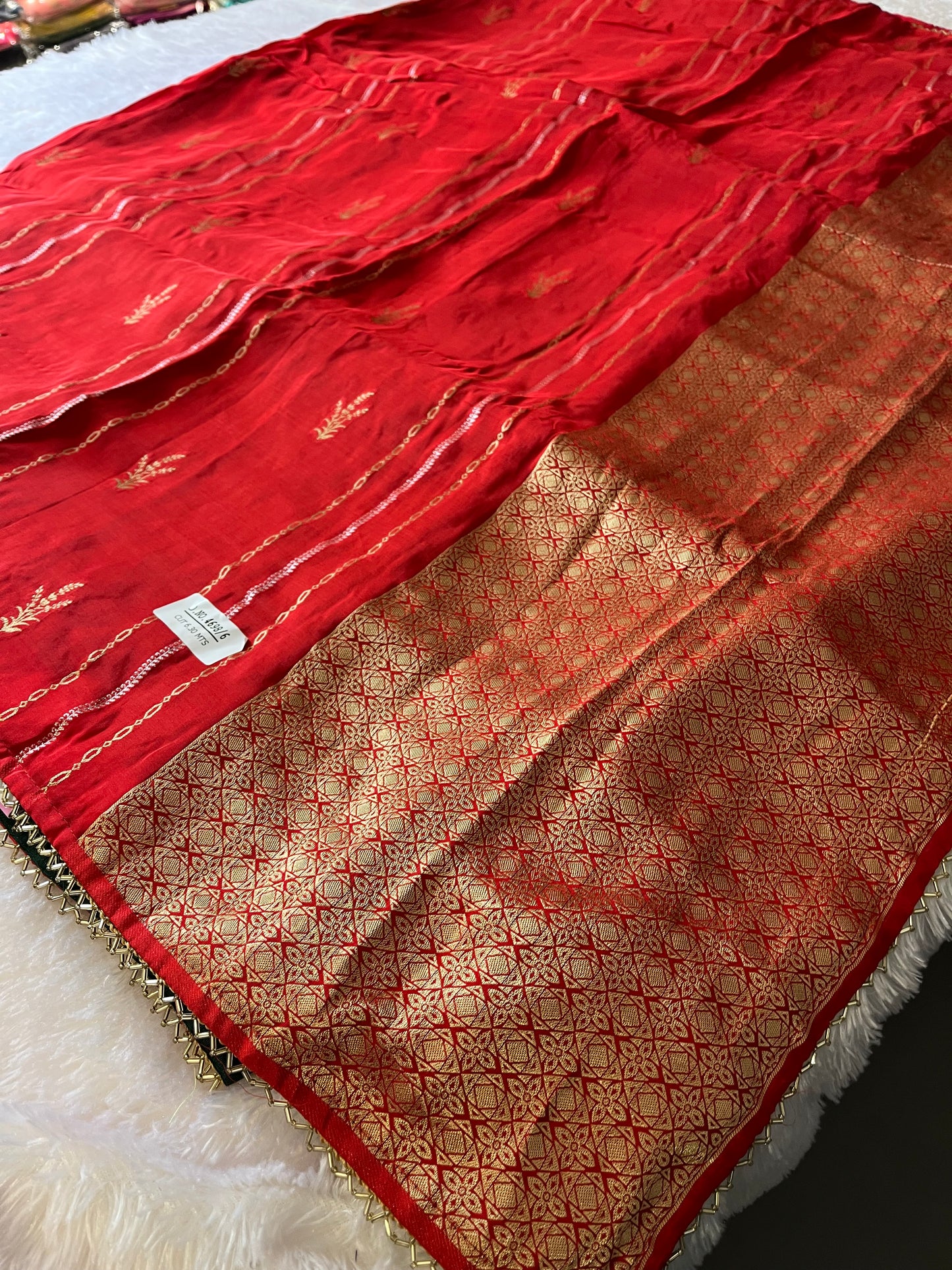 Designer Chinnon Silk CutDana Border