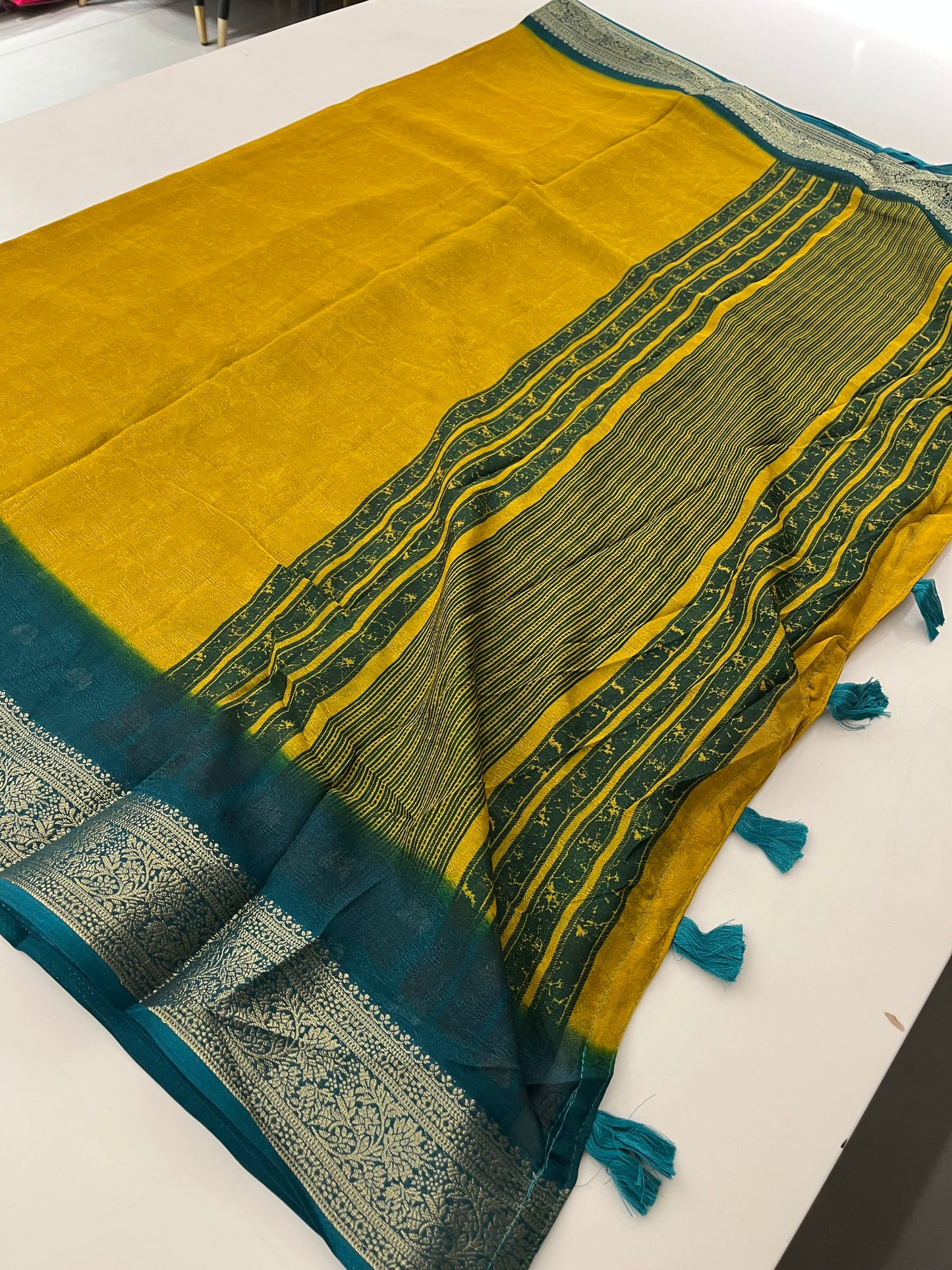 Crepe chiffon Saree